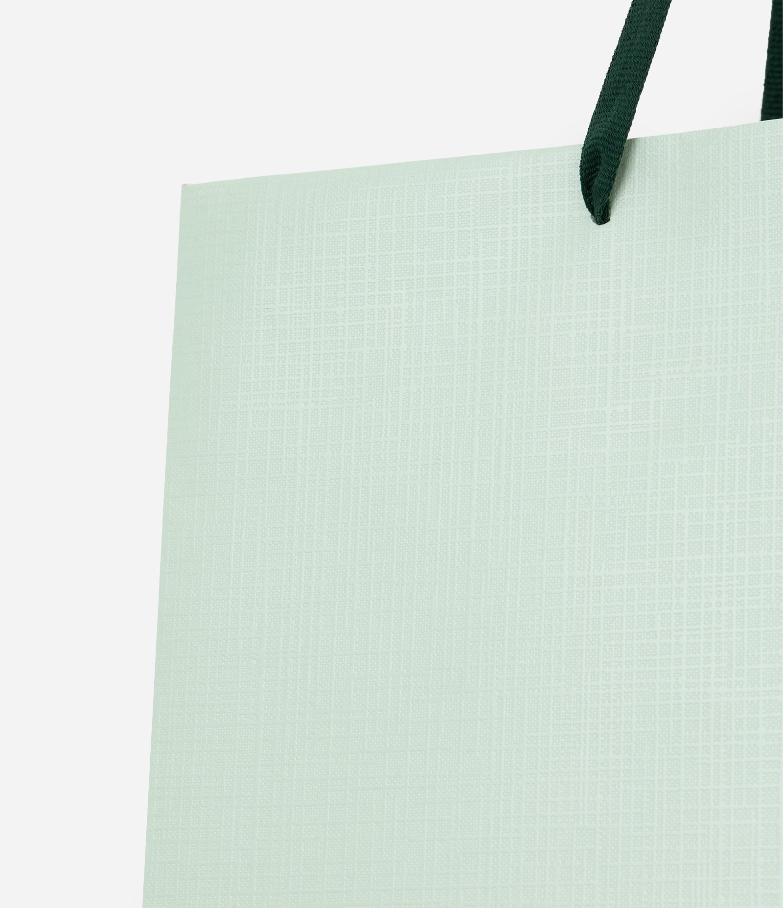 Embalagem de Média em Papel com Textura Linho Verde 2