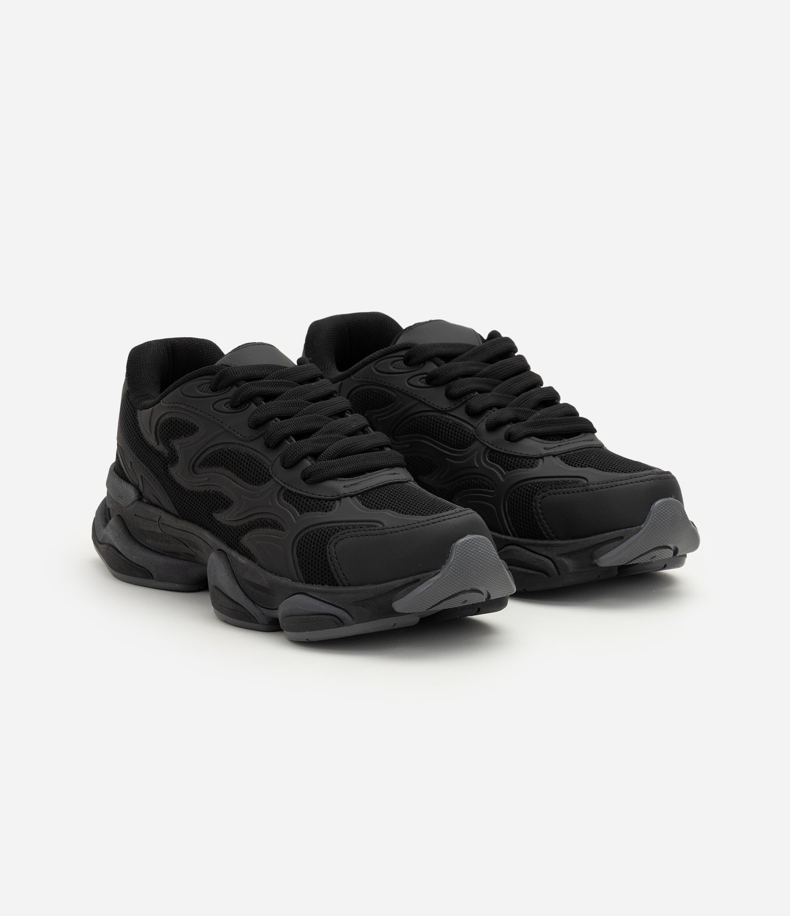 Tênis Dad Sneaker PU Tribal Preto 2