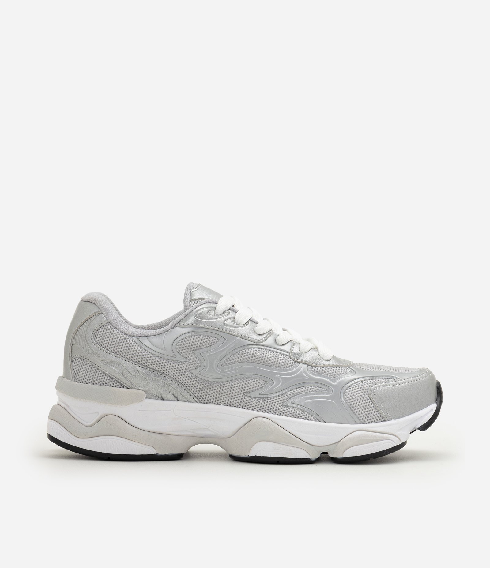Tênis Dad Sneaker PU Tribal Cinza 1