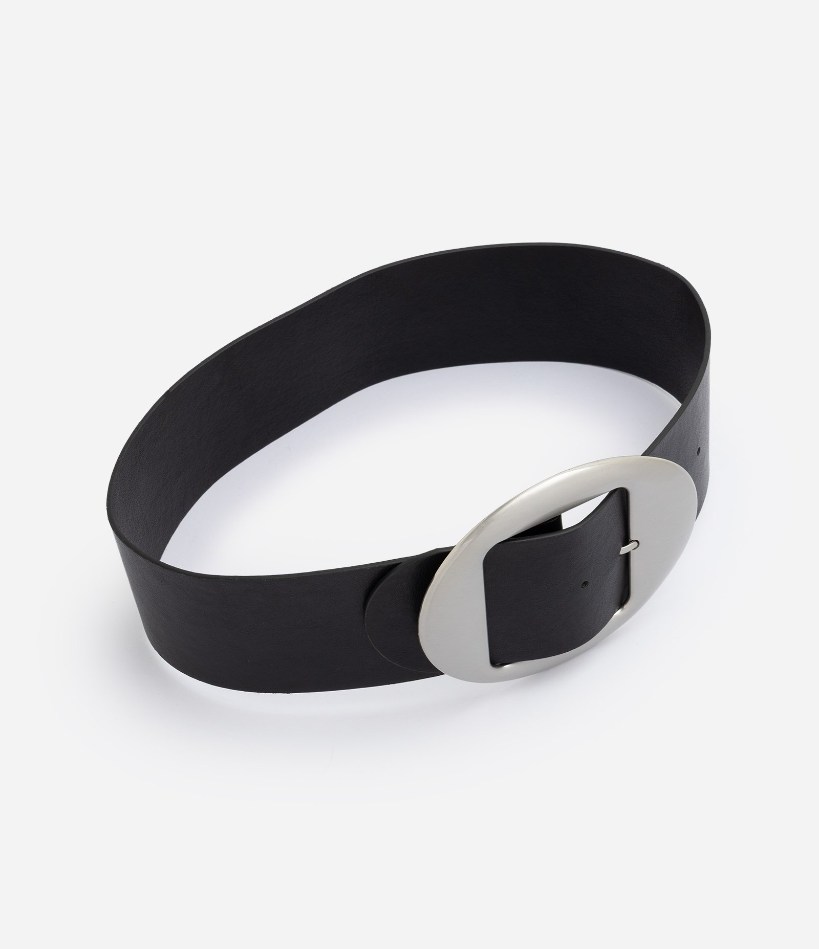 Cinto Largo em PU com Fivela Preto 1