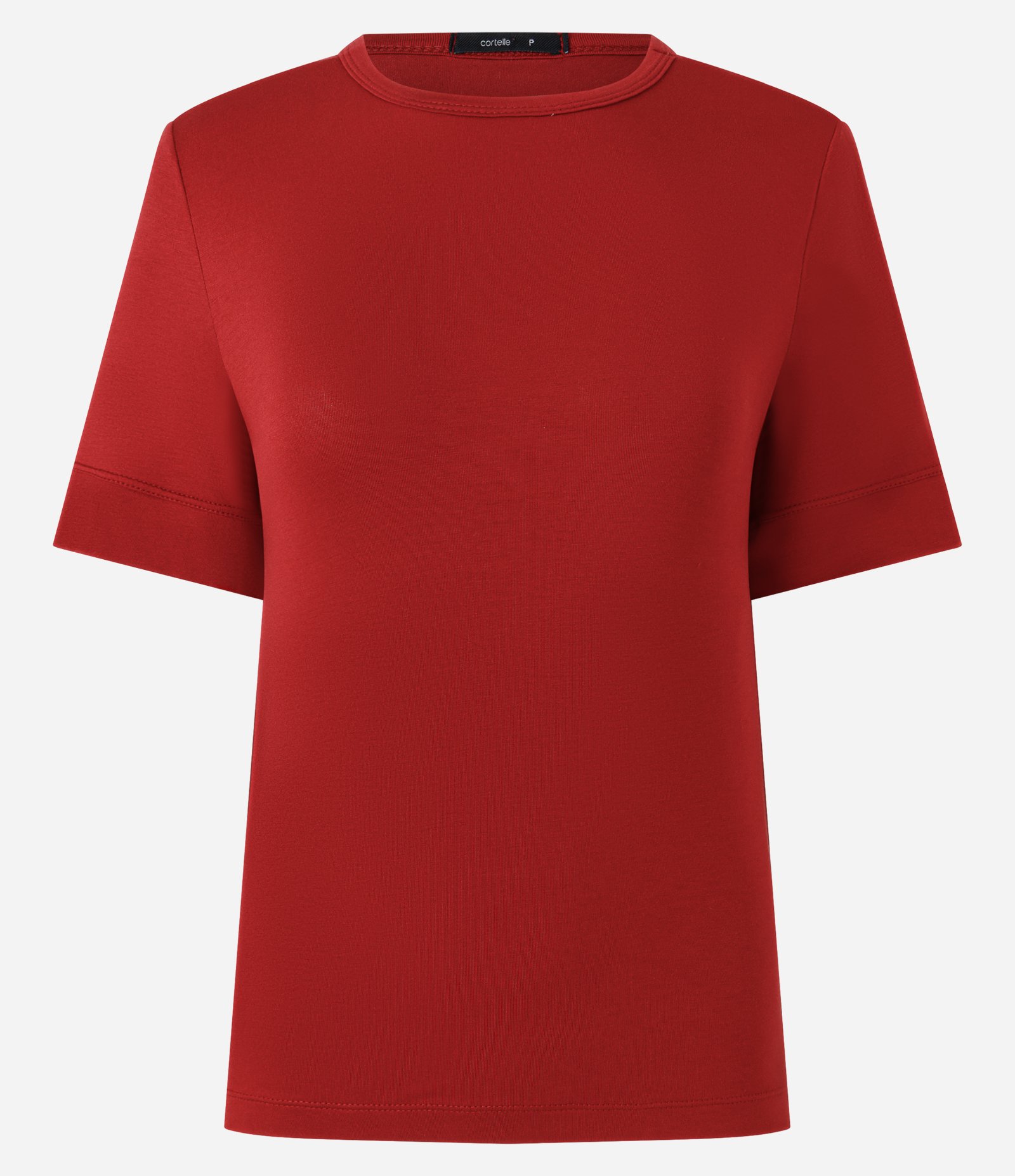 Blusa em Viscolycra com Decote Canoa Vermelho 2