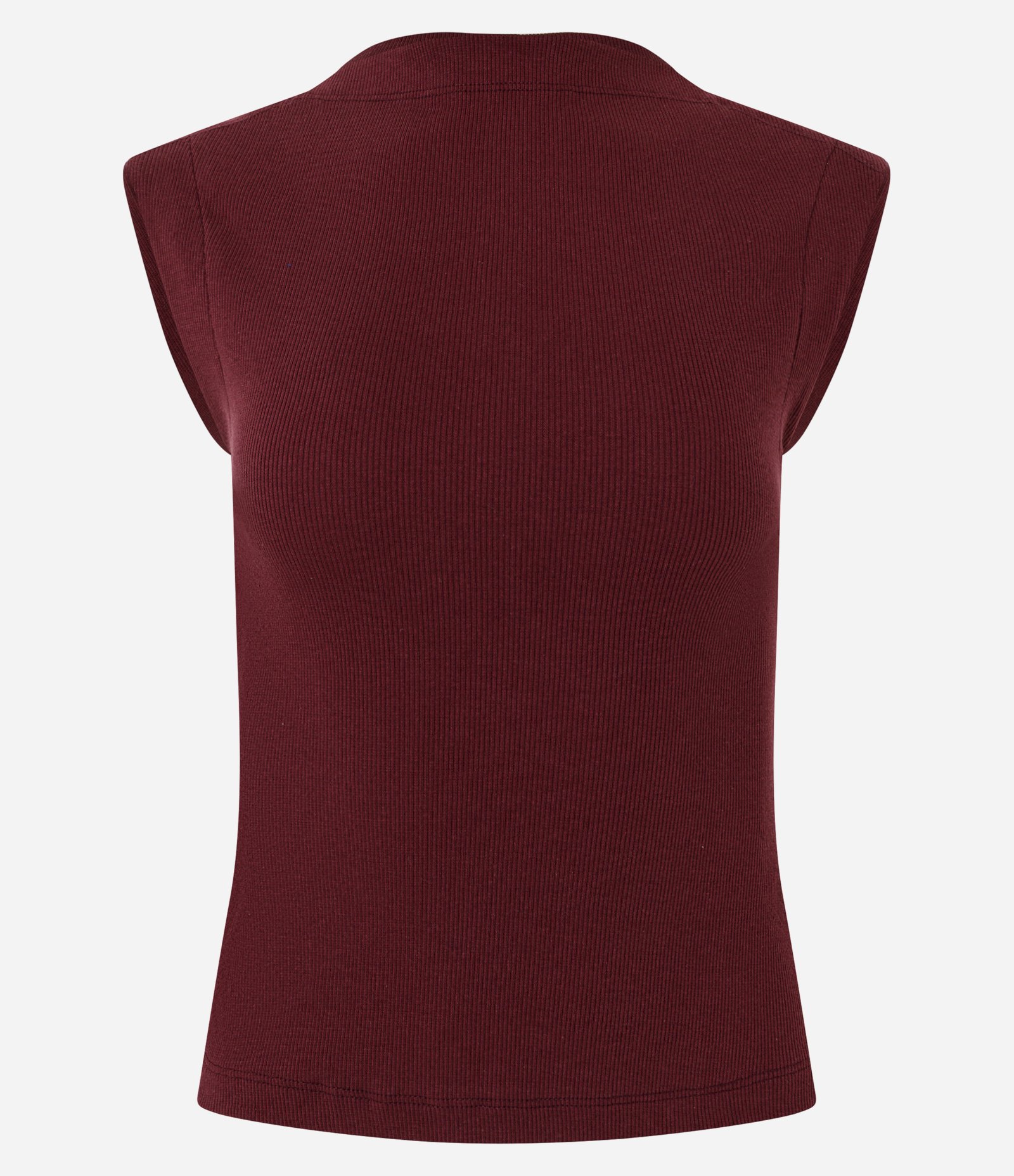 Blusa em Algodão com Gola Canoa Bordô 6