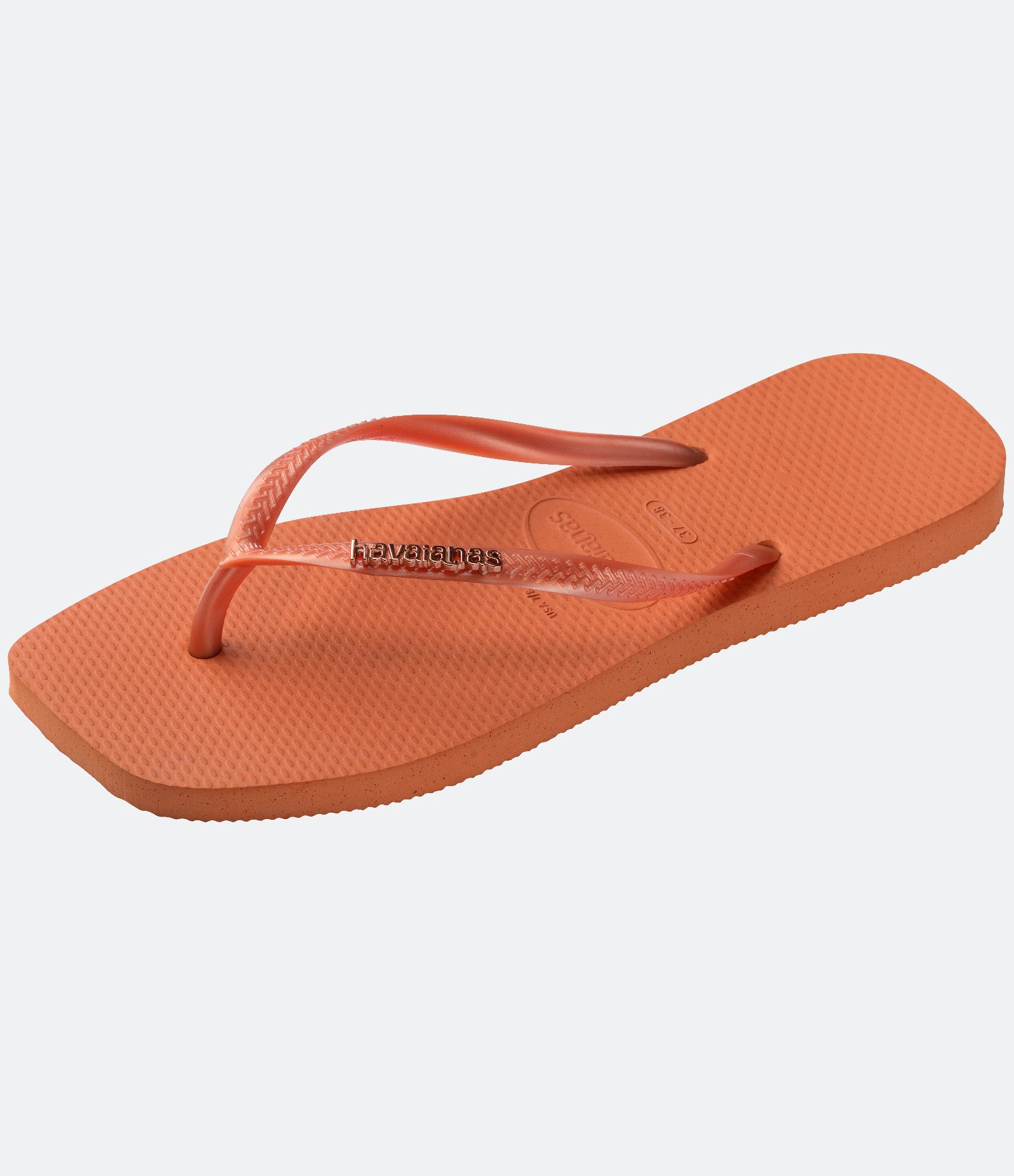 Chinelo Havaianas com Ponta Quadrada Laranja 3