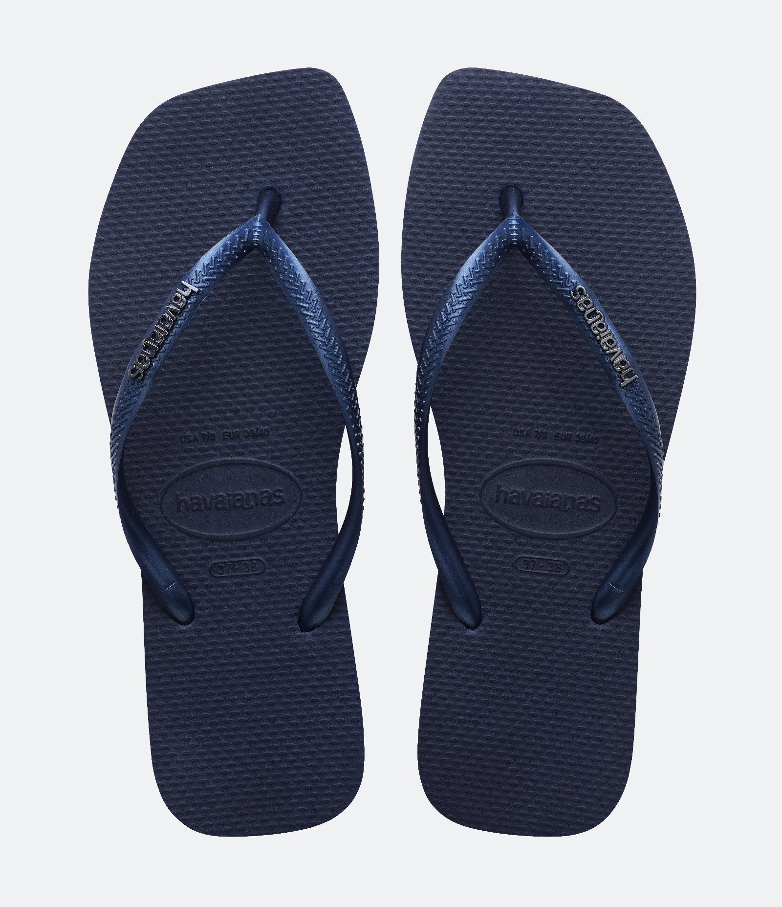 Chinelo Havaianas com Ponta Quadrada Azul 1