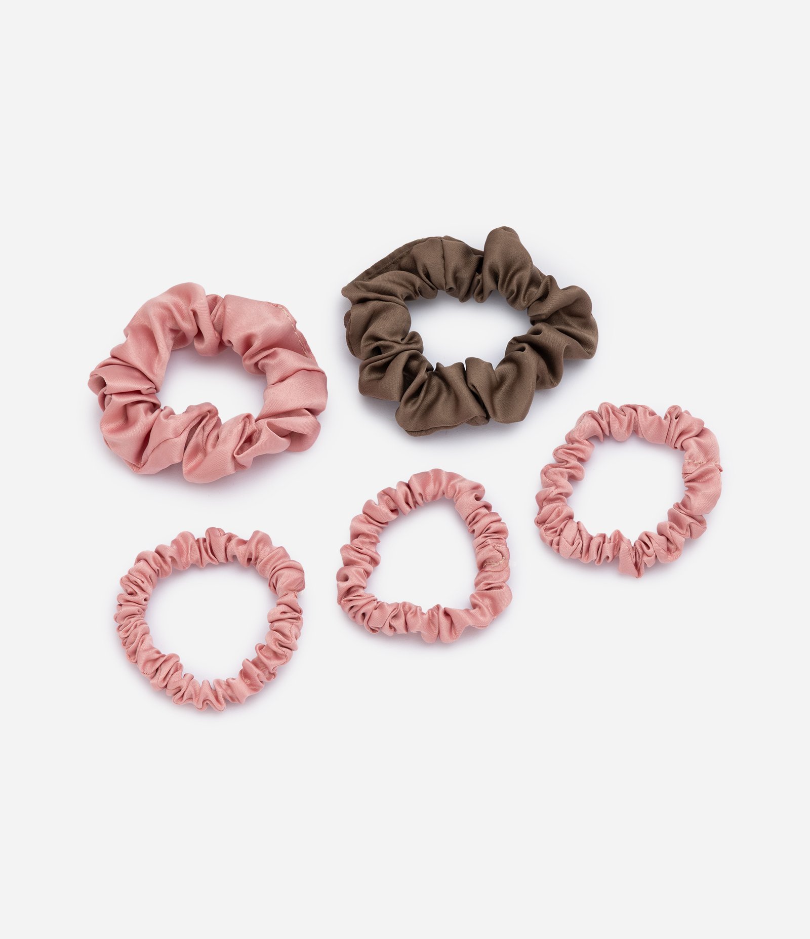 Kit com 06 Borrachinhas de Cabelo Scrunchie Multicores 1
