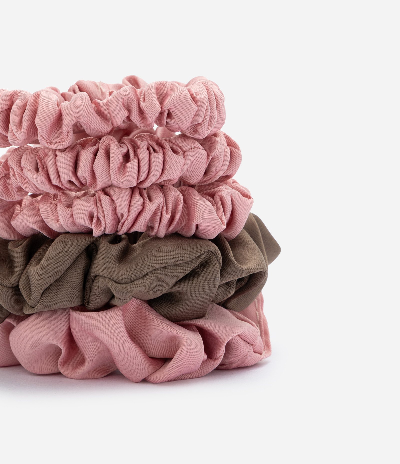 Kit com 06 Borrachinhas de Cabelo Scrunchie Multicores 2