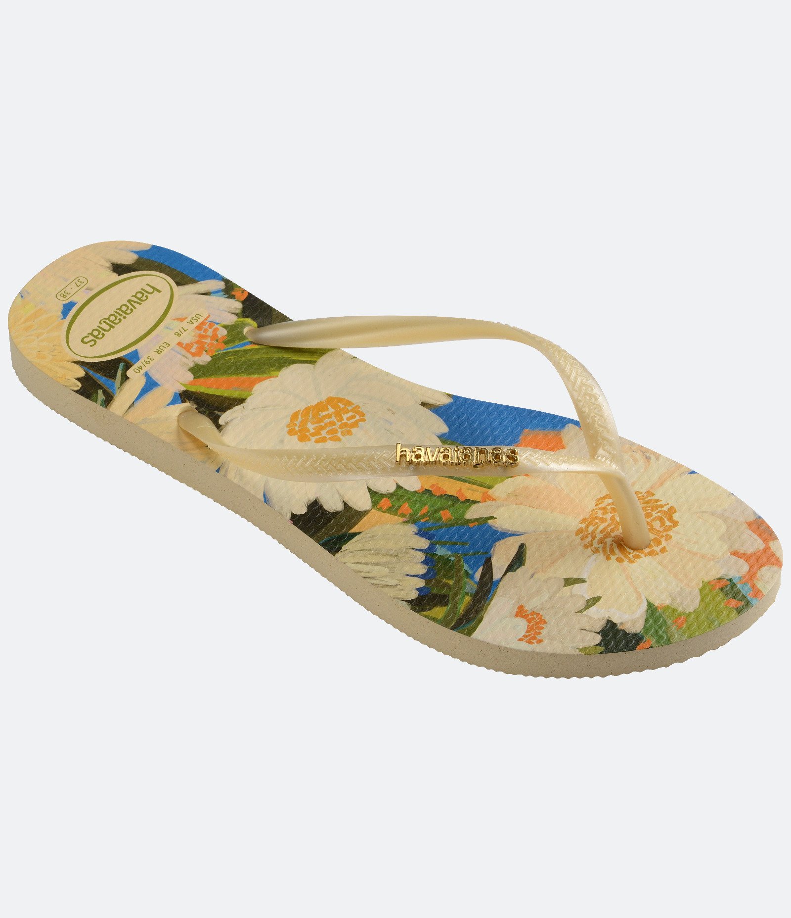 Chinelo Havaianas com Estampa Tropical Amarelo 2
