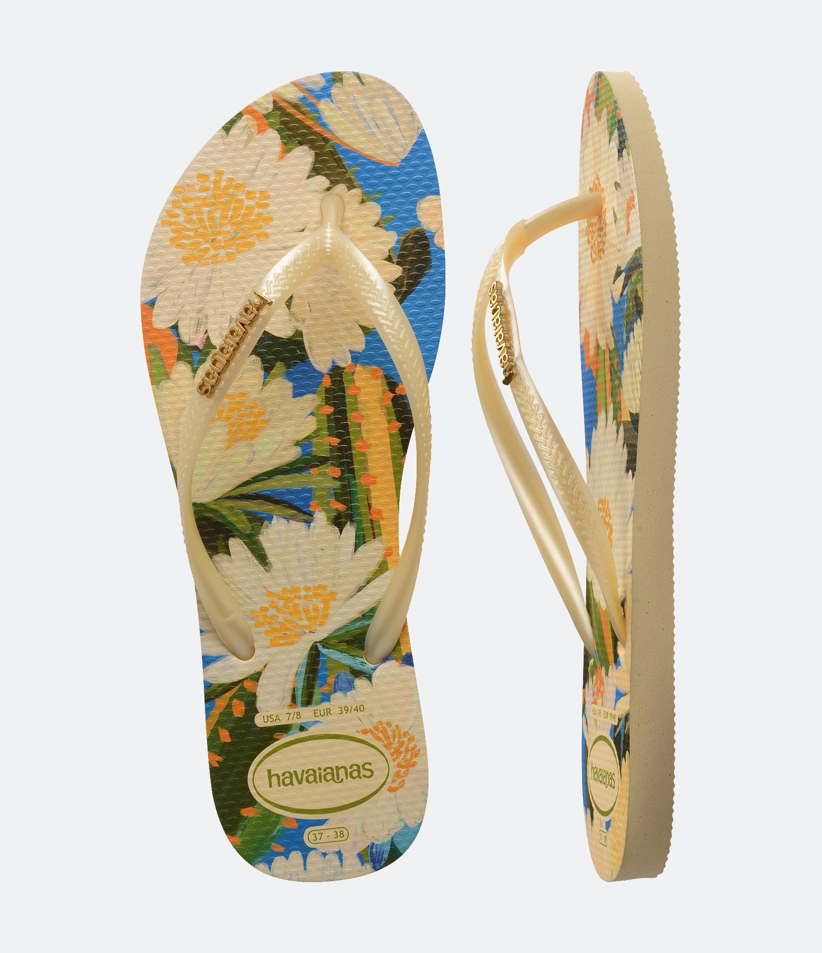 Chinelo Havaianas com Estampa Tropical Amarelo 5
