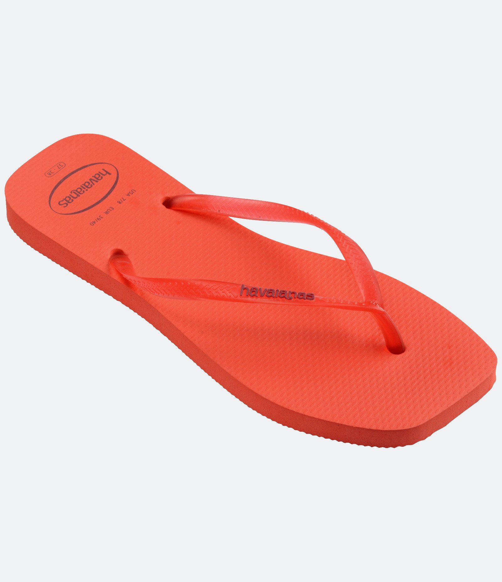 Chinelo Havaianas com Bico Quadrado Vermelho 2