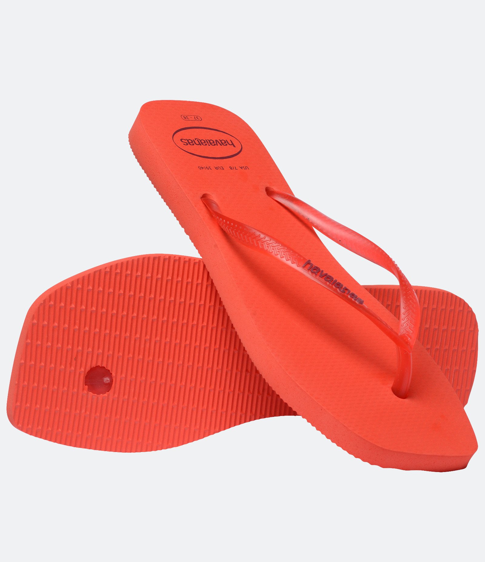 Chinelo Havaianas com Bico Quadrado Vermelho 4