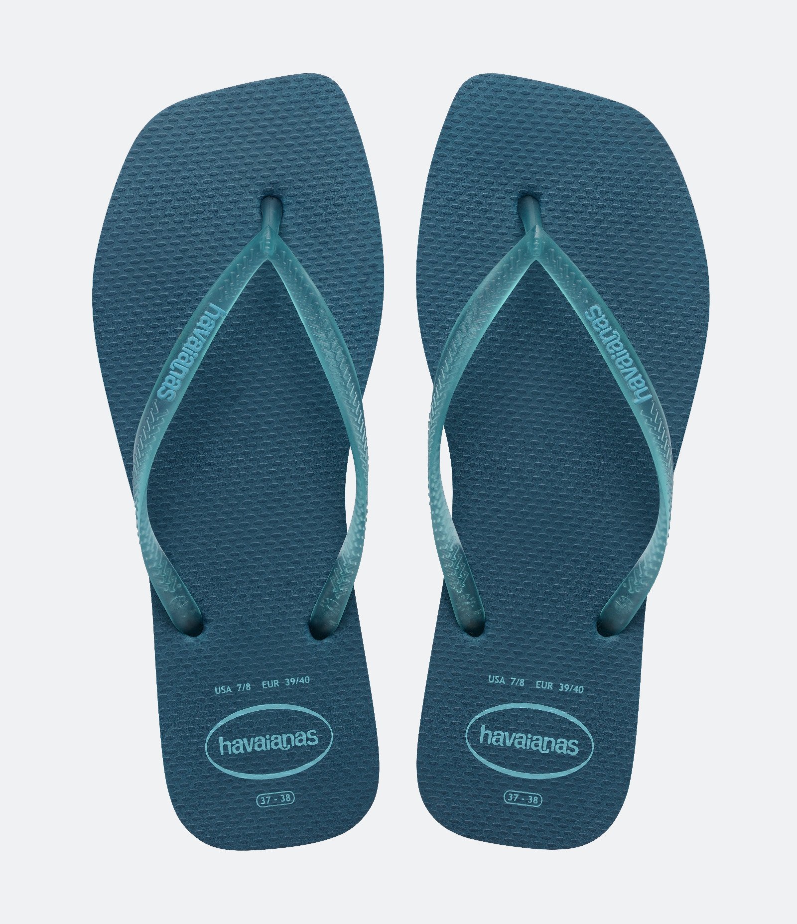 Chinelo Havaianas com Bico Quadrado Azul 1