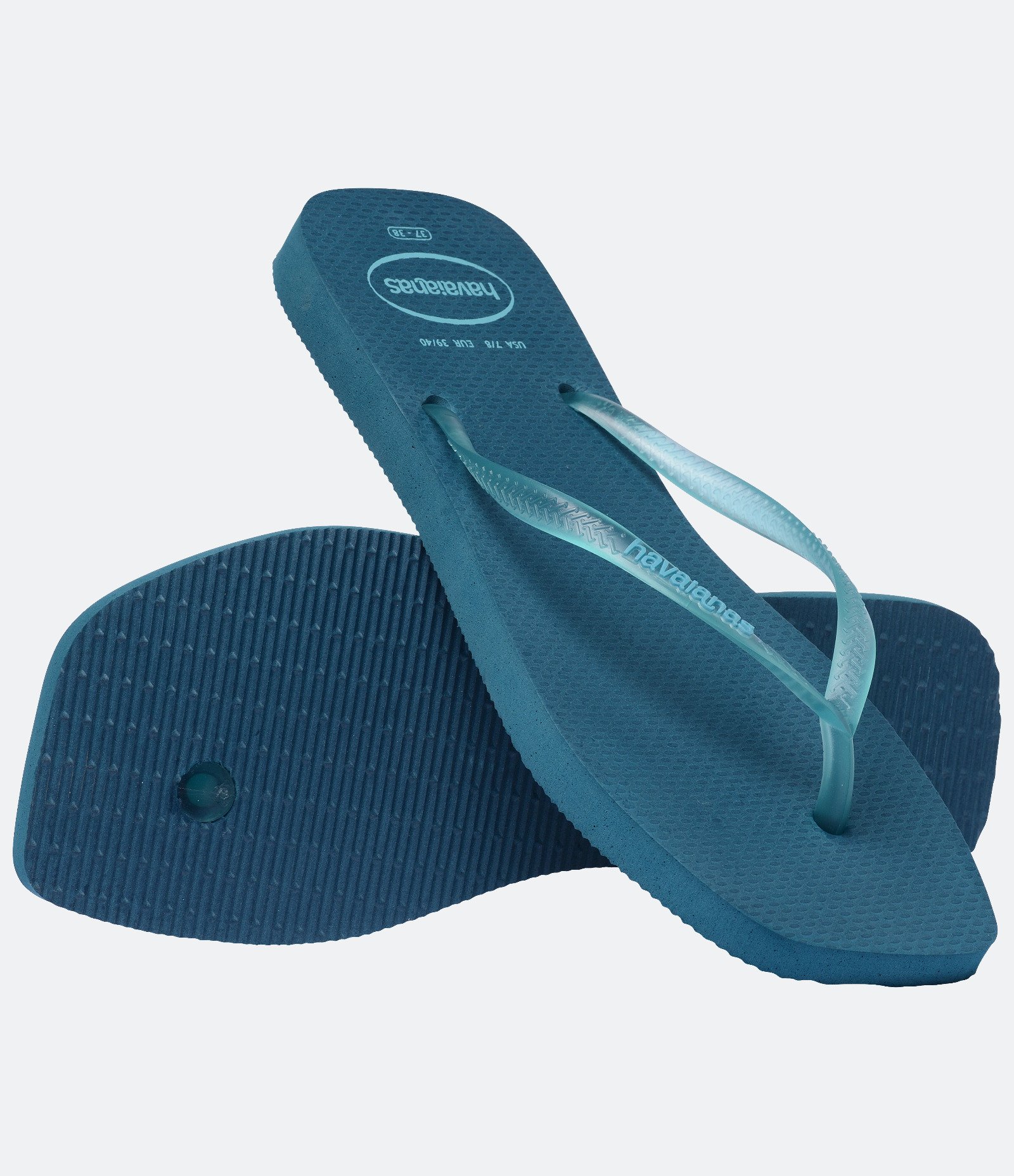 Chinelo Havaianas com Bico Quadrado Azul 4