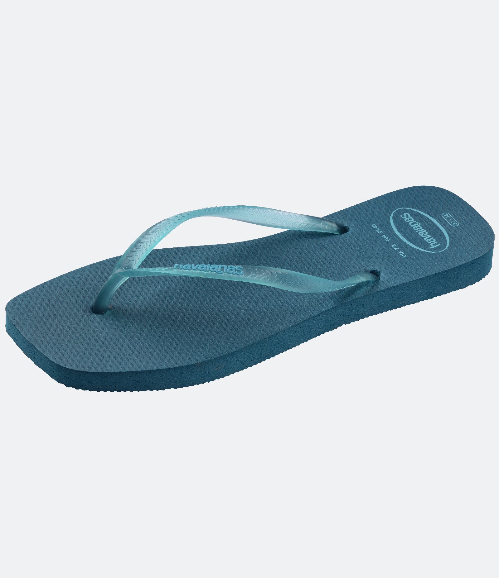 Chinelo Havaianas com Bico Quadrado Azul 6