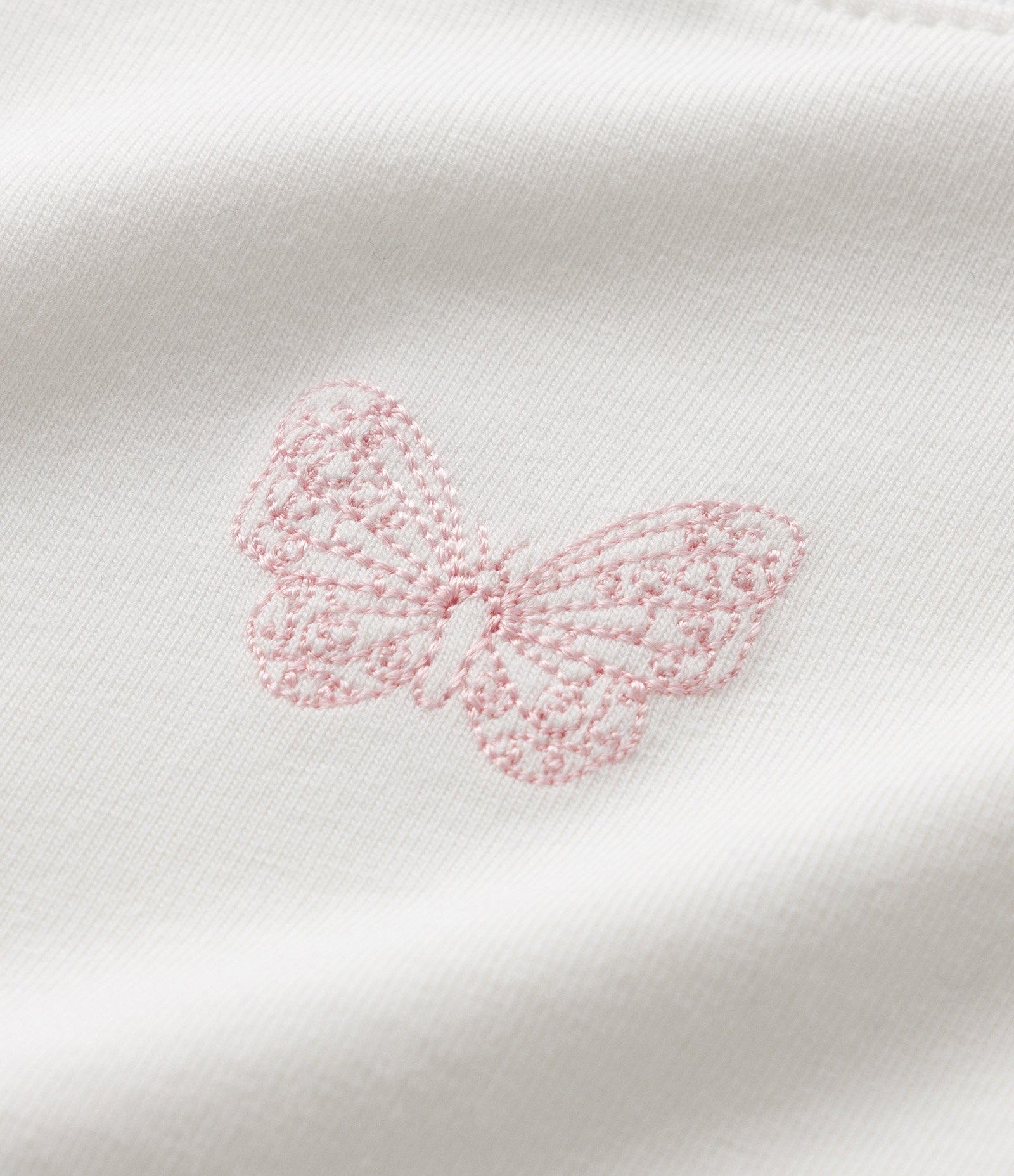 Blusa Comfort Infantil com Bordado Borboleta – Tam 1 a 6 Anos Branco 5