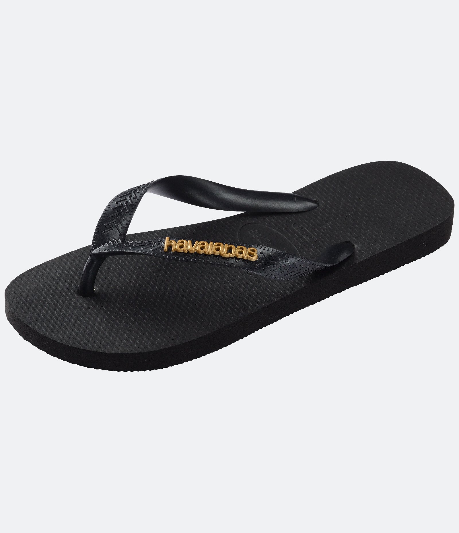 Chinelo Havaianas com Logo Metálica Preto 6