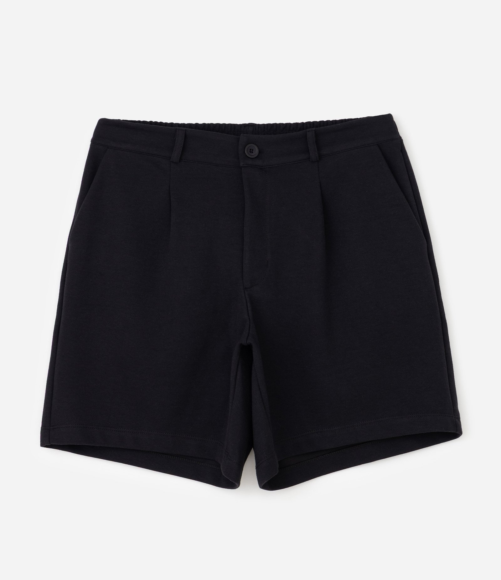 Bermuda Suedine com Cós Elástico Preto 1