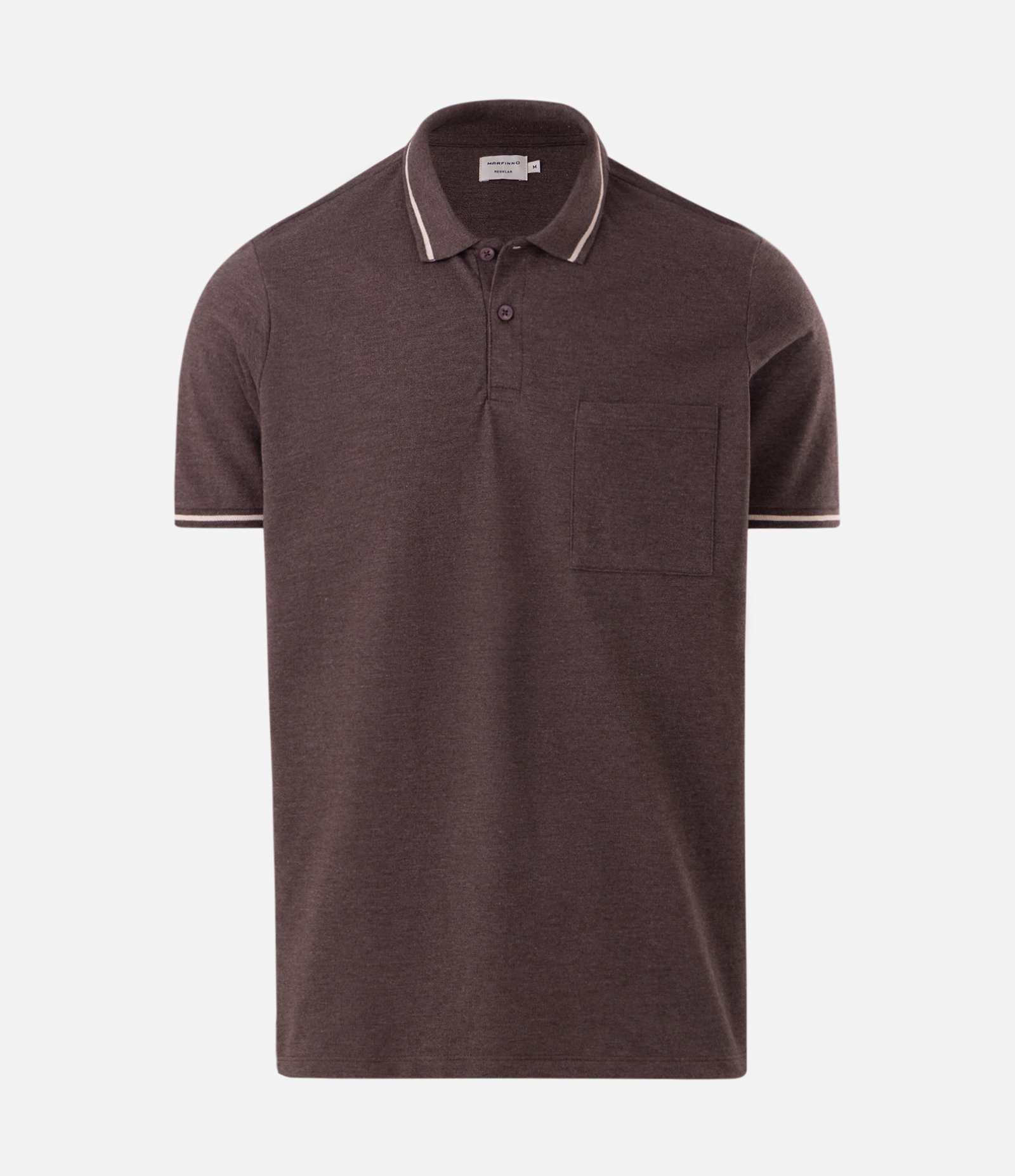 Polo Piquet com Bolso Marrom 1