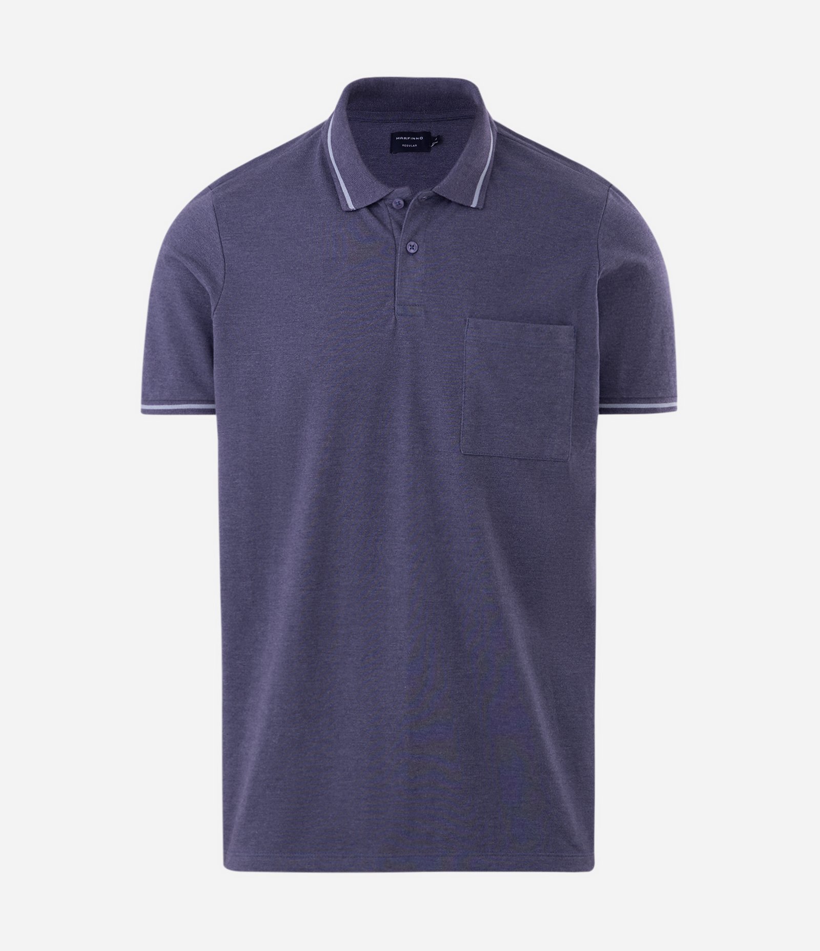 Polo Piquet com Bolso Azul 5