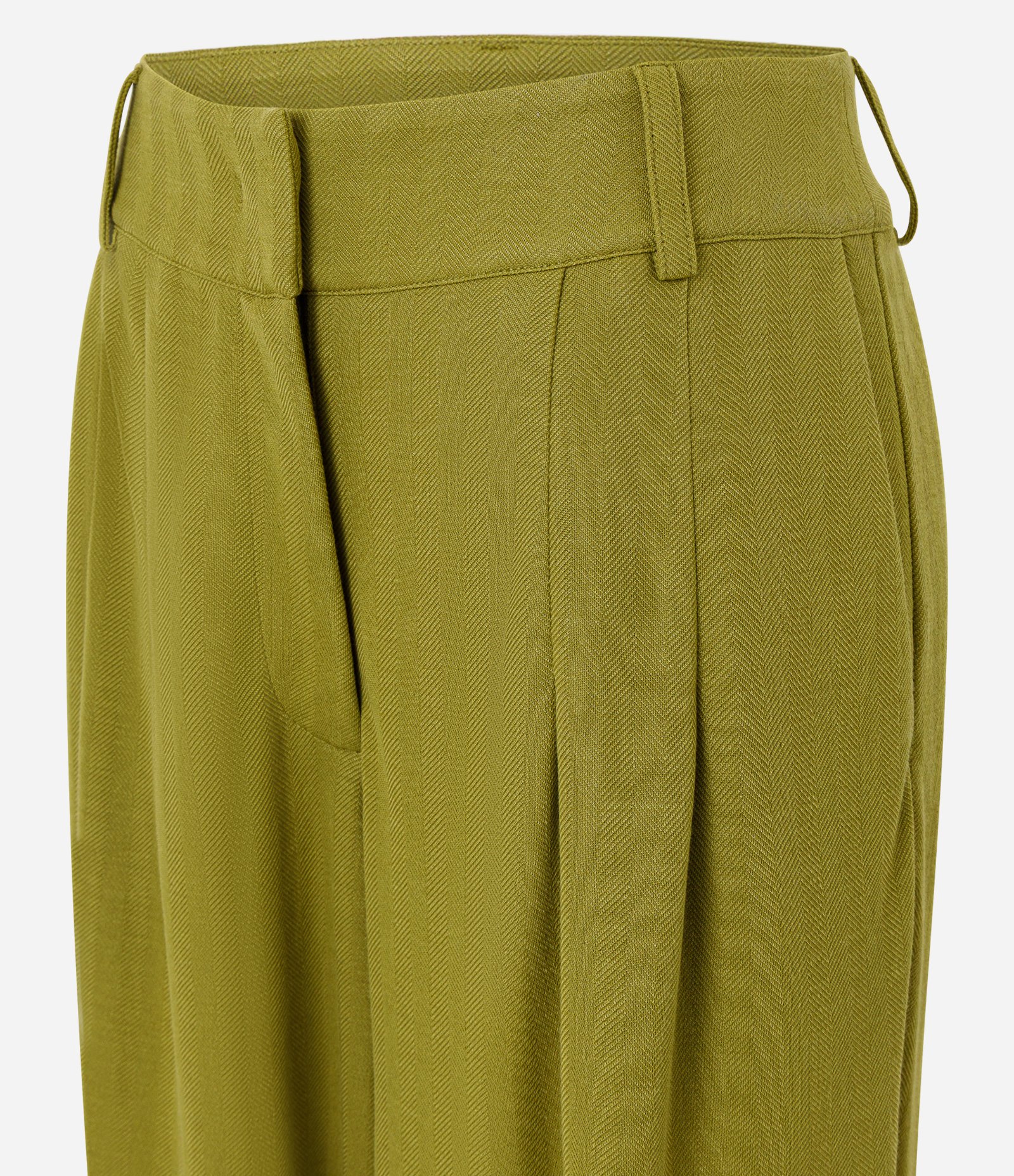 Calça Aladim em Piquet com Cós Estruturado Verde 6