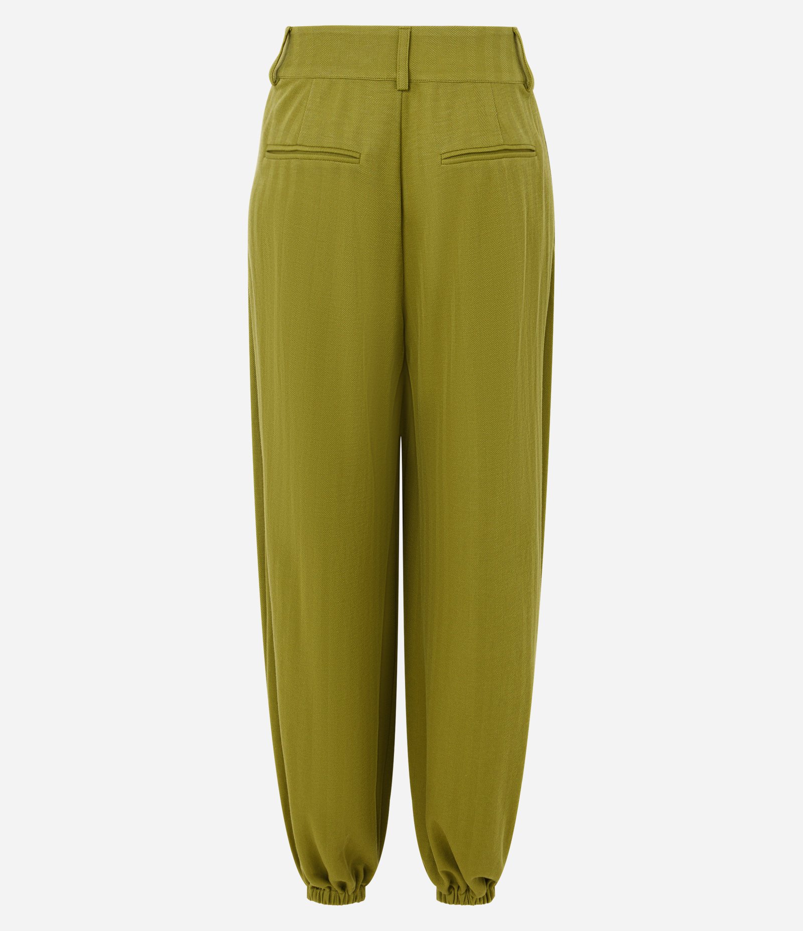 Calça Aladim em Piquet com Cós Estruturado Verde 7