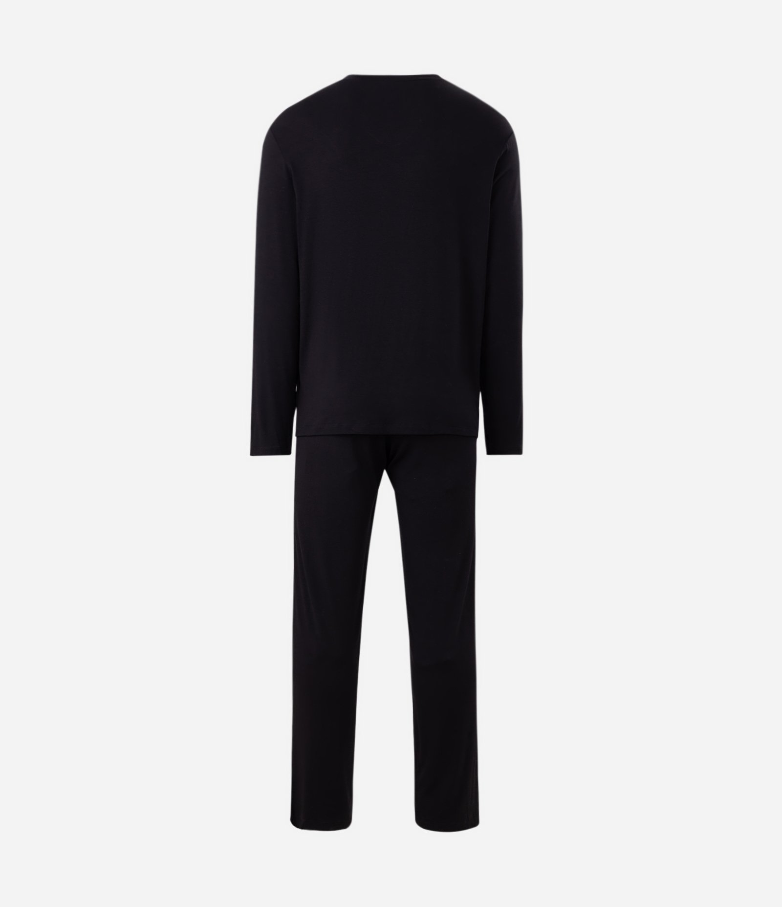 Pijama Longo em Viscose Preto 2