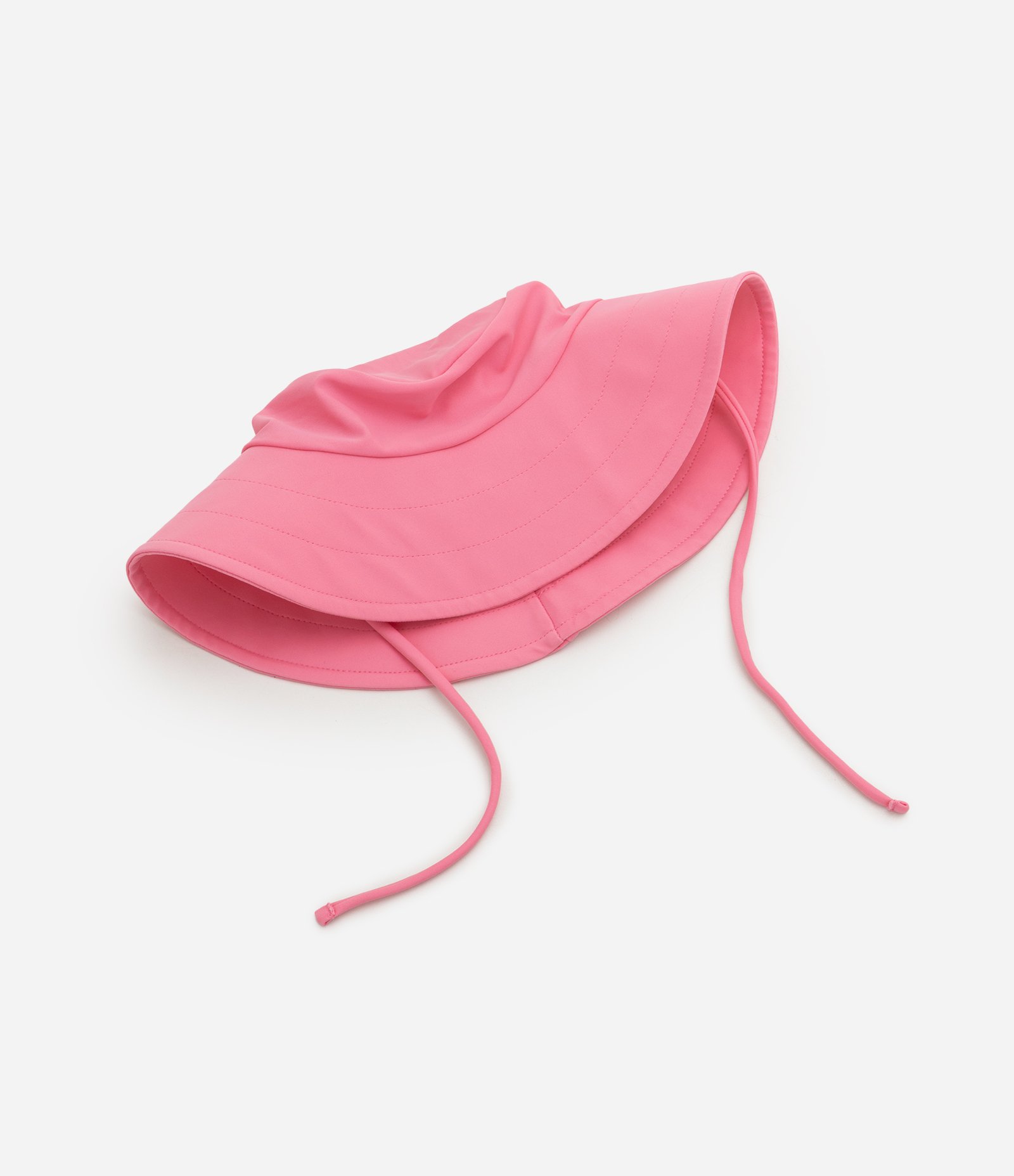 Chapéu Bucket Infantil com Aba Ampla e Cordão Ajustável - Tam Único Rosa 3