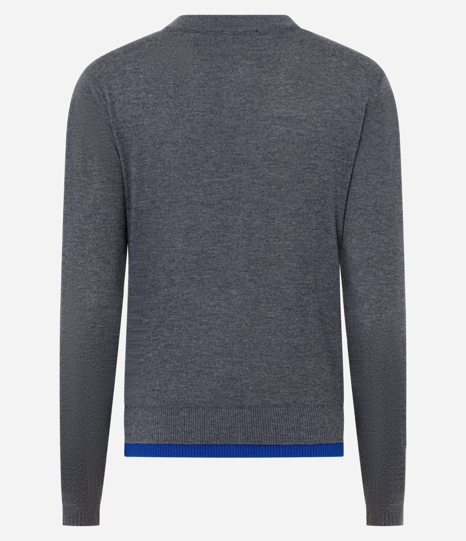 Cardigan em Tricô com Viés Contrastantes Cinza 3