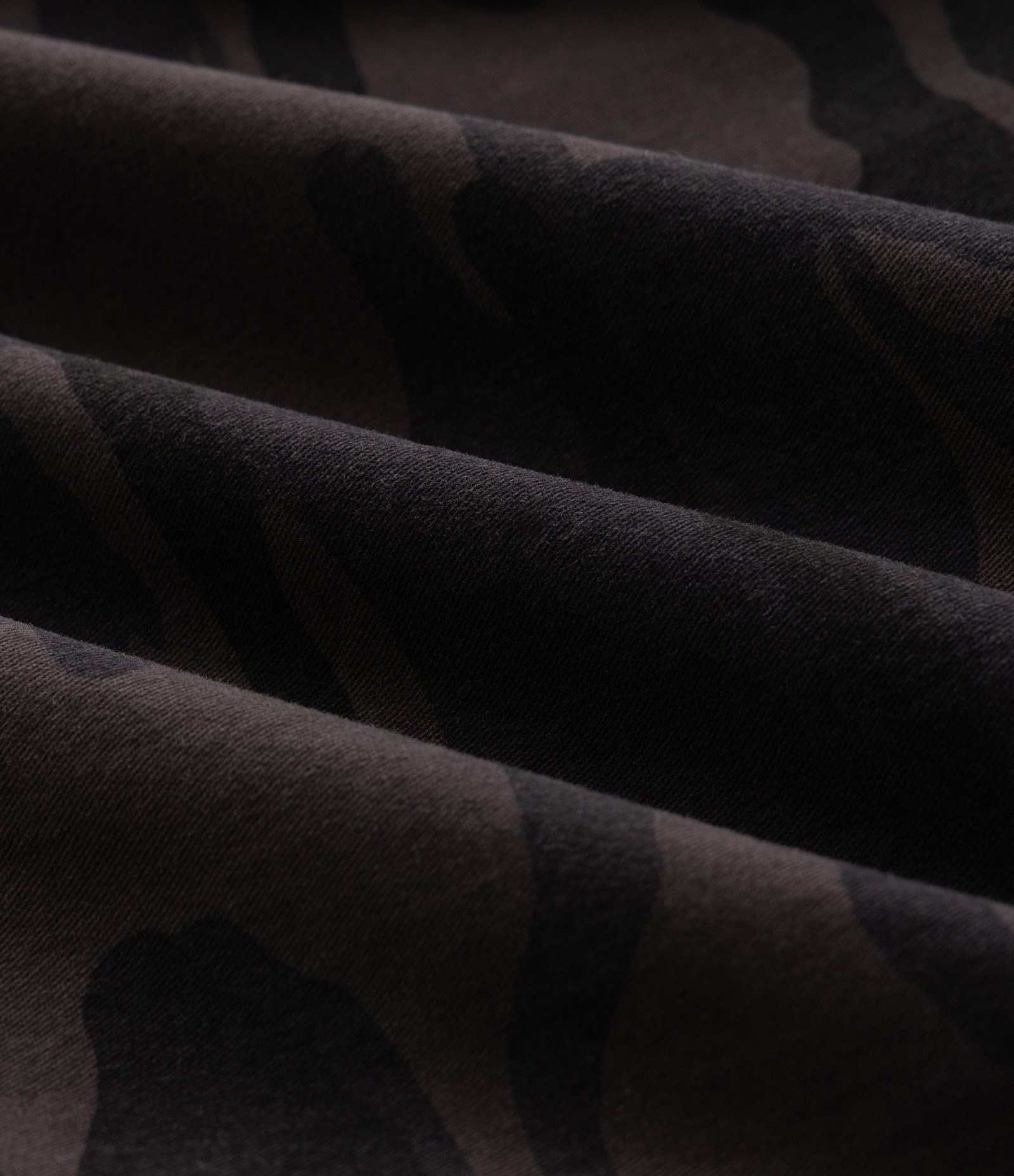 Bermuda Baggy Relaxed em Sarja e Camuflada Cinza 7