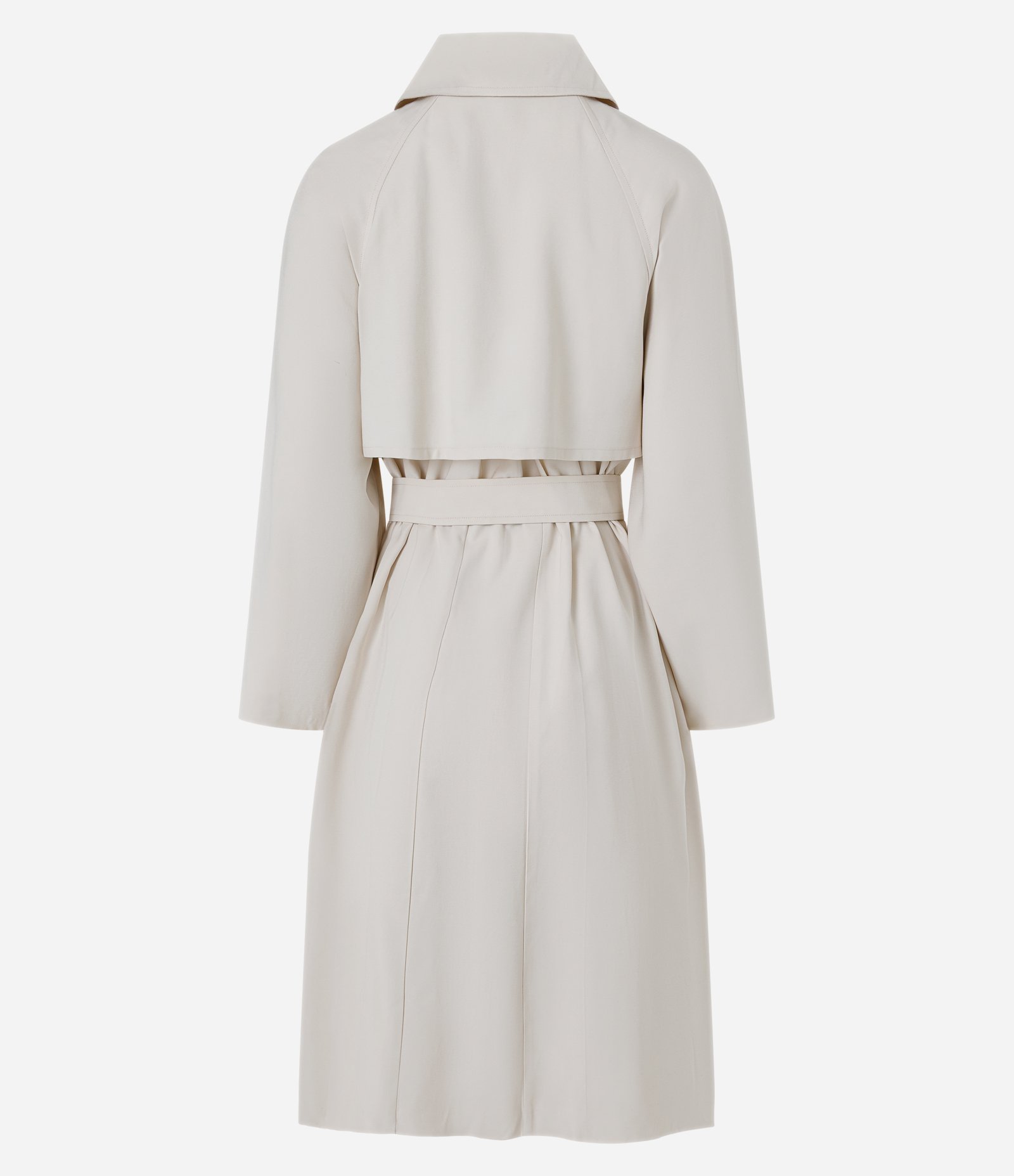Trench Coat em Gabardine com Faixa para Amarração Off White 2