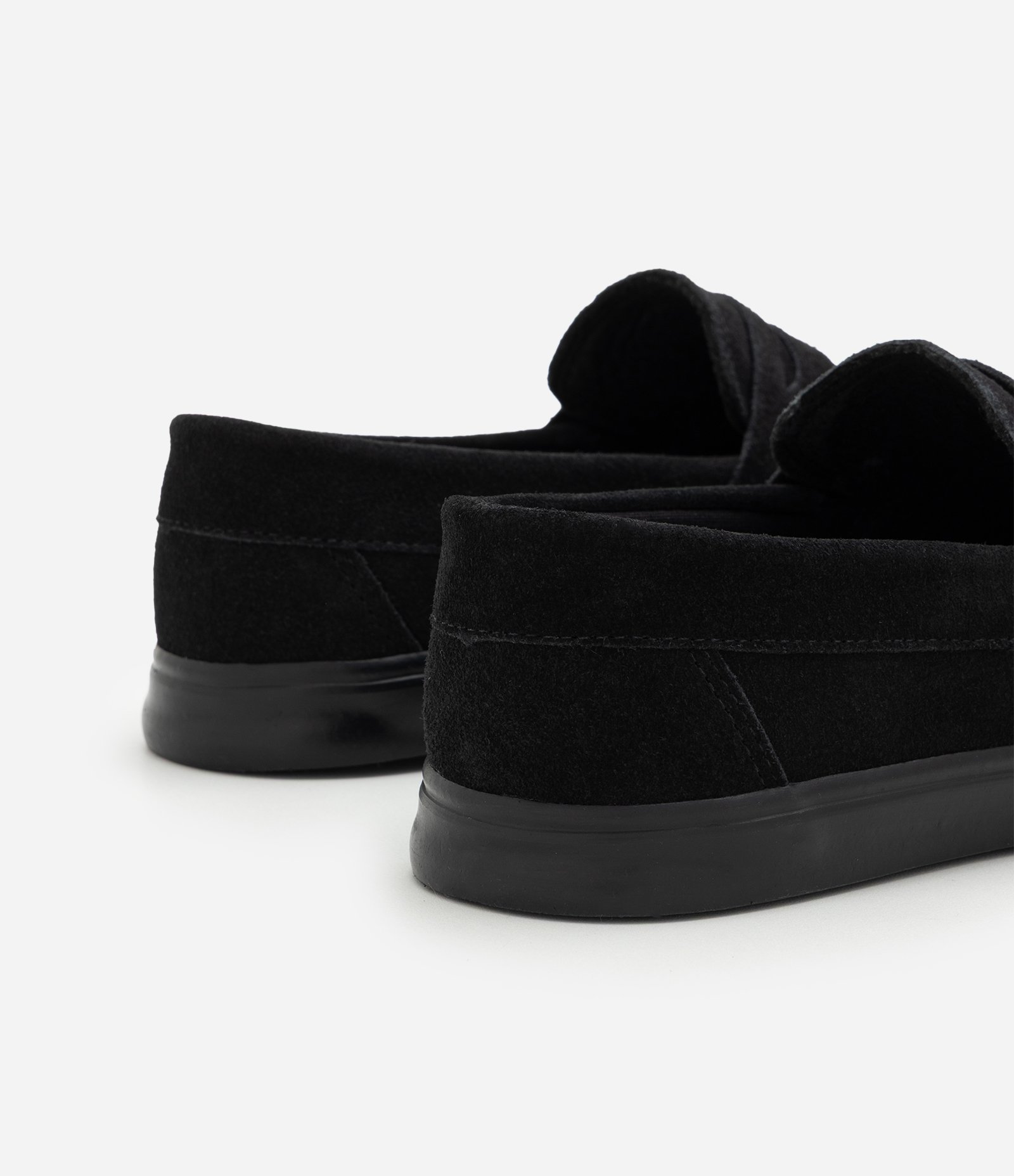 Tênis Couro Camurça Mocassim com Sola Vulcanizada Preto 6