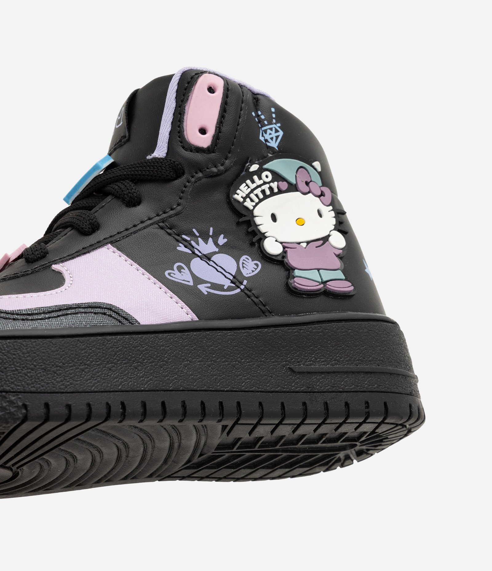 Tênis Abotinado da Hello Kitty Infantil - Tam 28 a 35 Preto 3