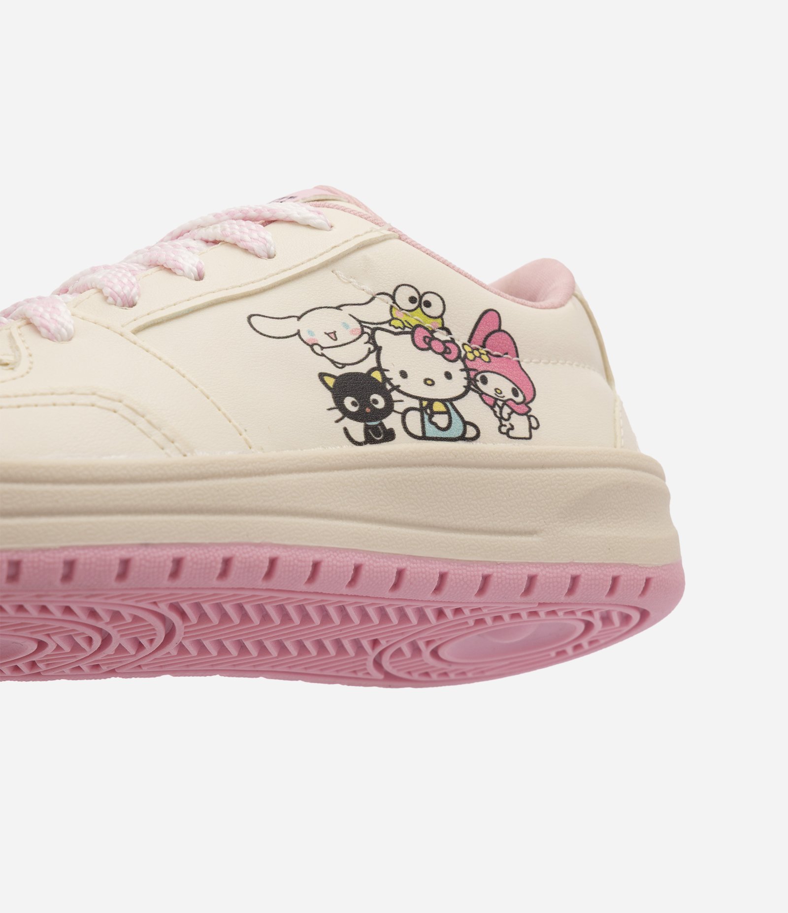 Tênis Infantil com Estampa Hello Kitty e Detalhes Aplicados – Tam 28 a 35 Off White 3
