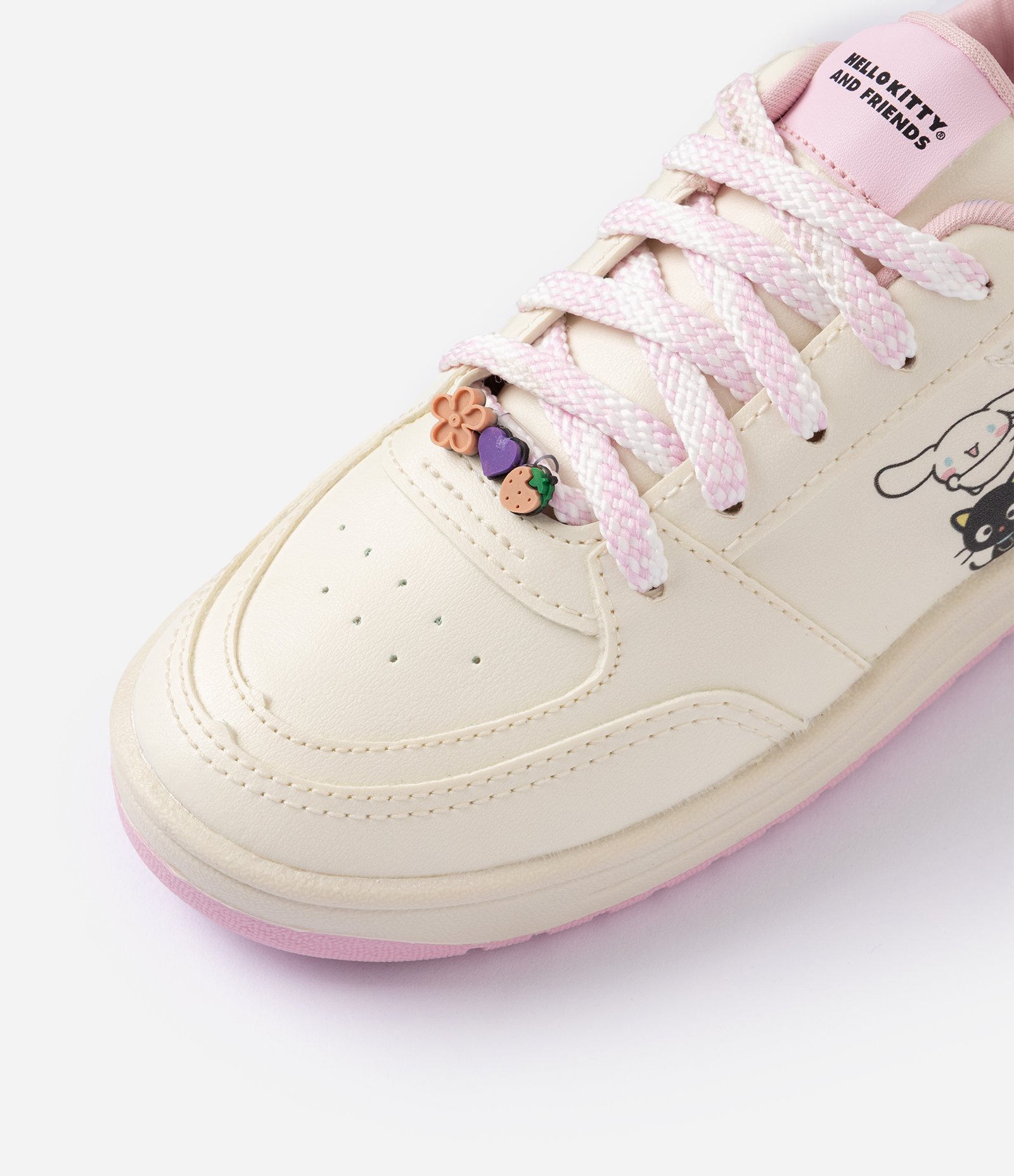 Tênis Infantil com Estampa Hello Kitty e Detalhes Aplicados – Tam 28 a 35 Off White 5