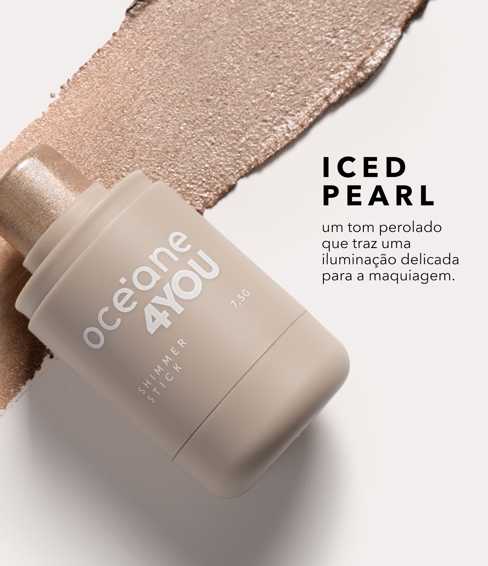 Iluminador Shimmer Stick Oceane Iced Pearl 5