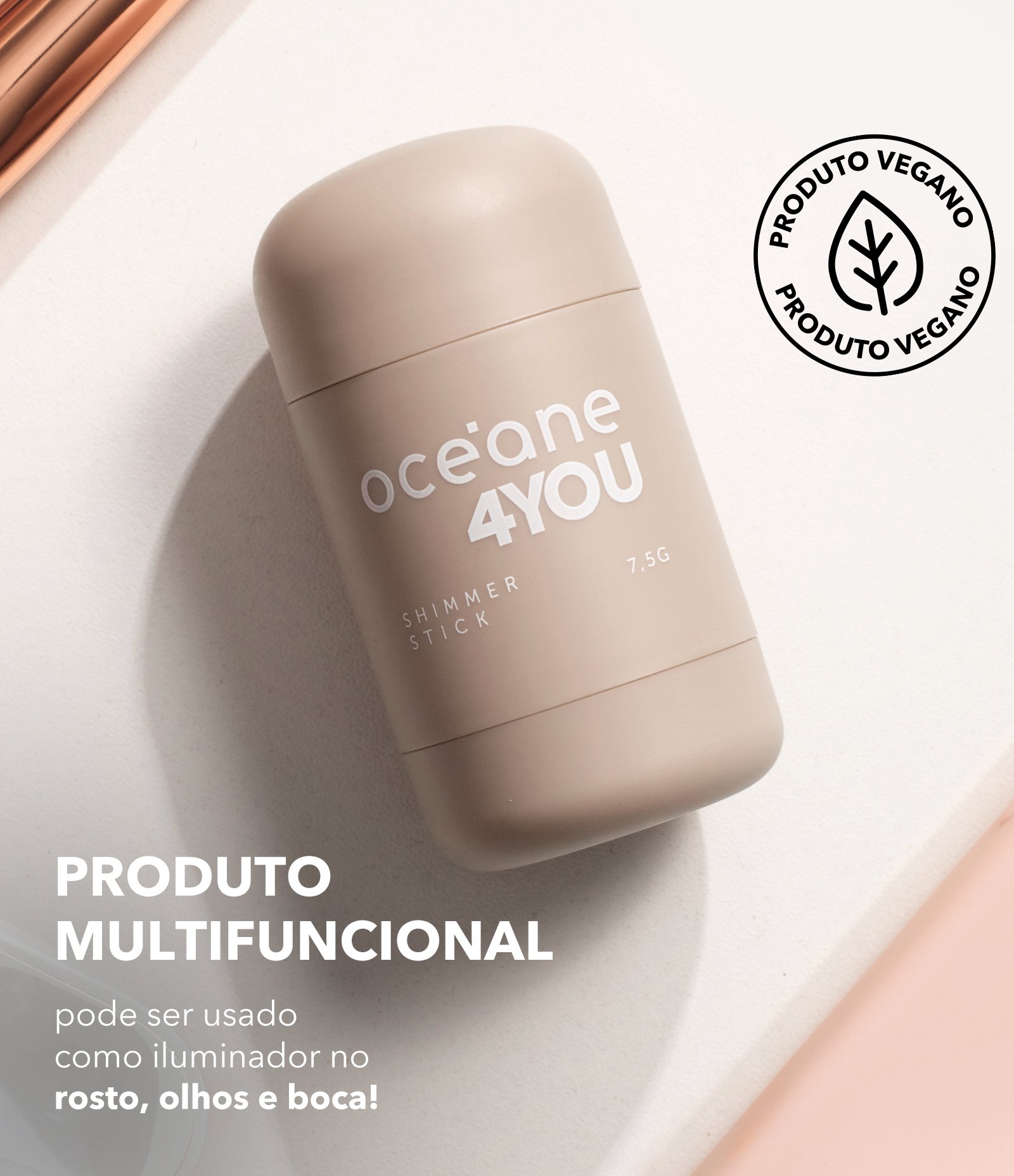 Iluminador Shimmer Stick Oceane Iced Pearl 7