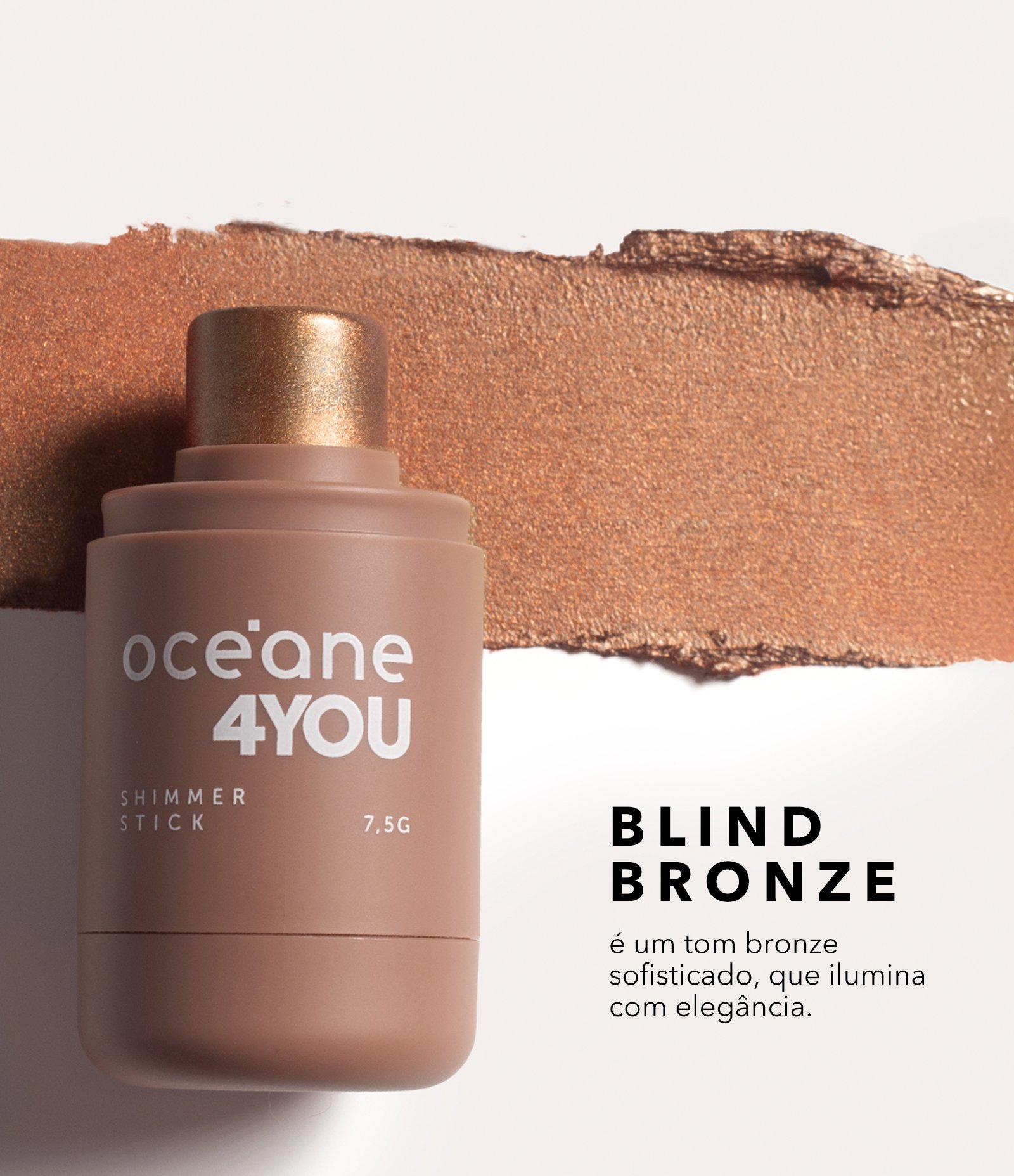 Iluminador Shimmer Stick Oceane Blind Bronze 5