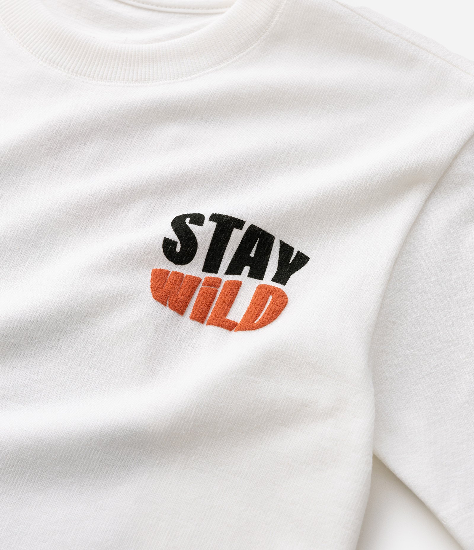 Camiseta Relaxed Infantil com Estampa Stay Wild - Tam 5 a 14 Anos Branco 3