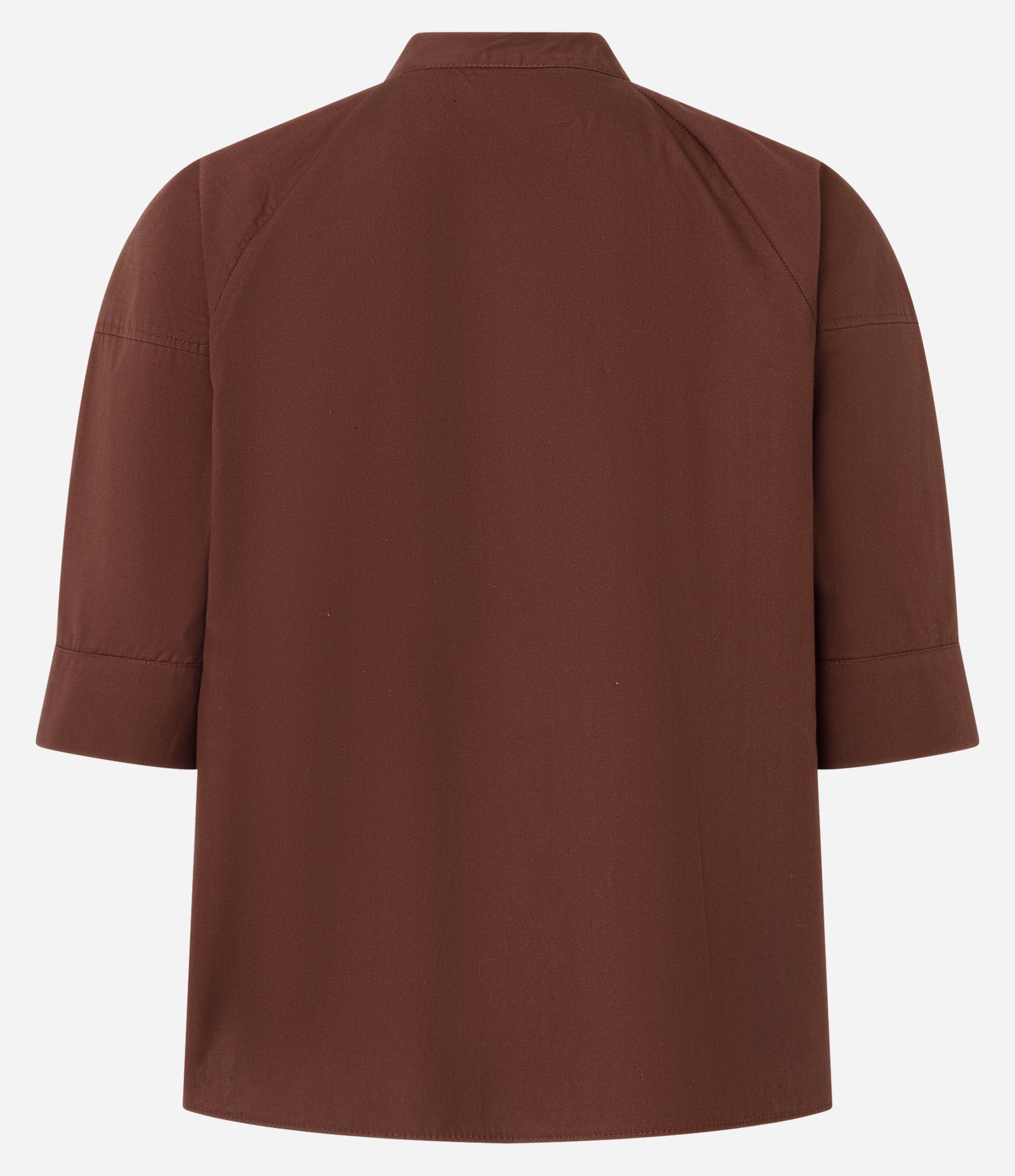 Camisa em Tricoline com Vista Escondida Marrom 6