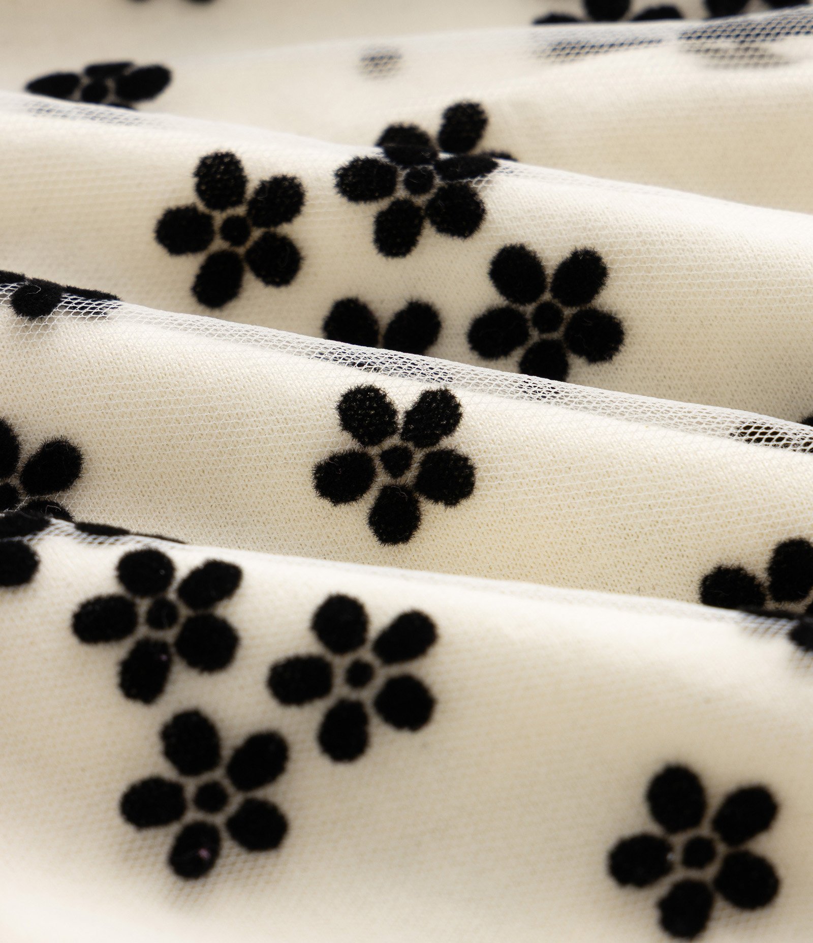Vestido Tule Infantil com Estampa Floral - Tam 1 a 6 Anos Bege 3