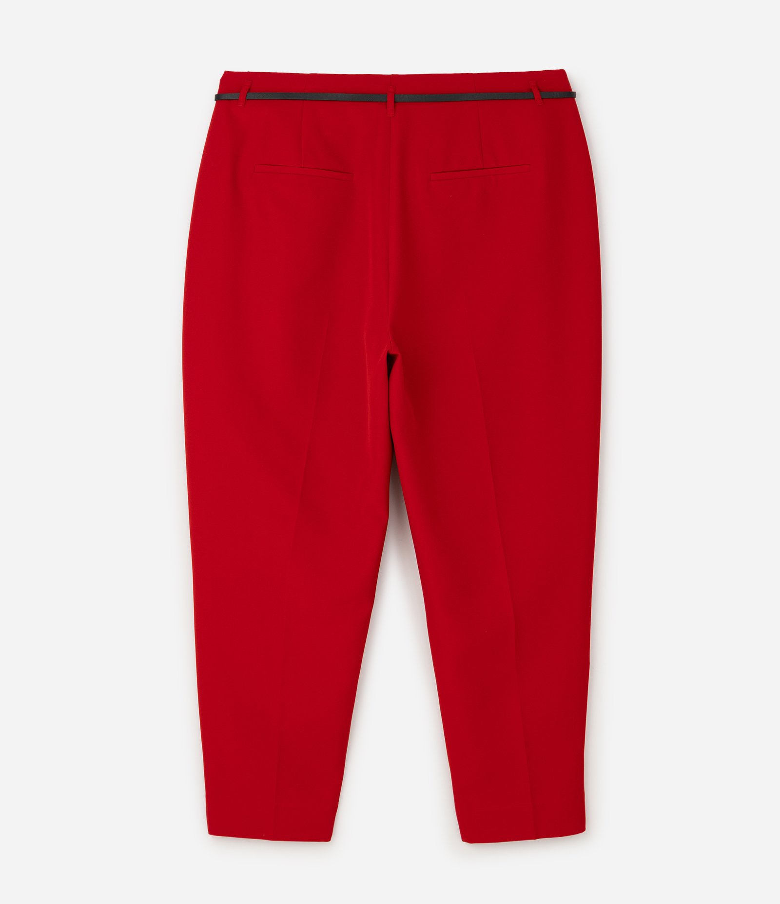 Calça Cenoura Alfaiatada com Cinto Curve & Plus Size Vermelho 3