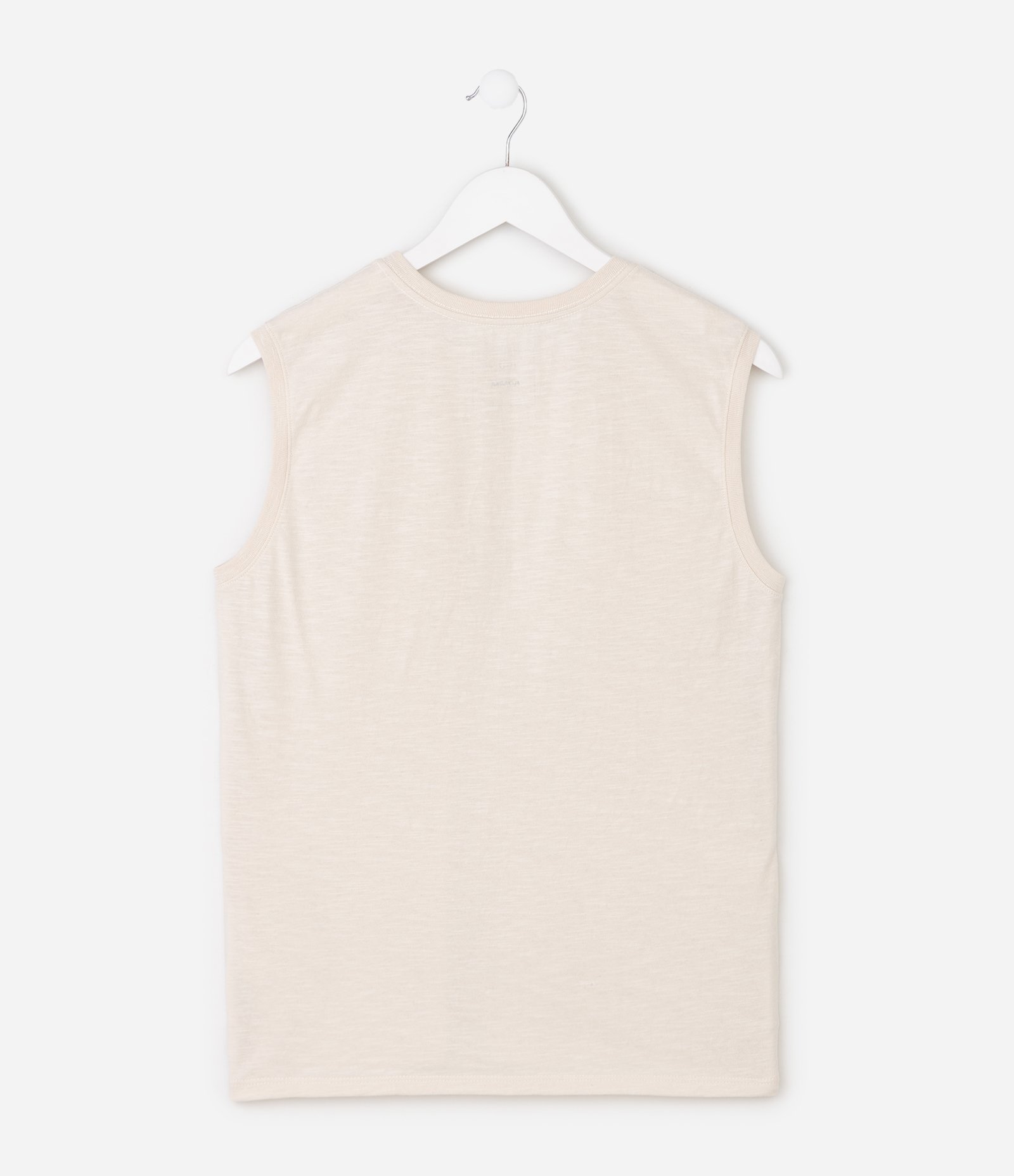 Regata em Algodão Flame com Bolso Infantil - Tam 5 a 14 Anos Off White 2