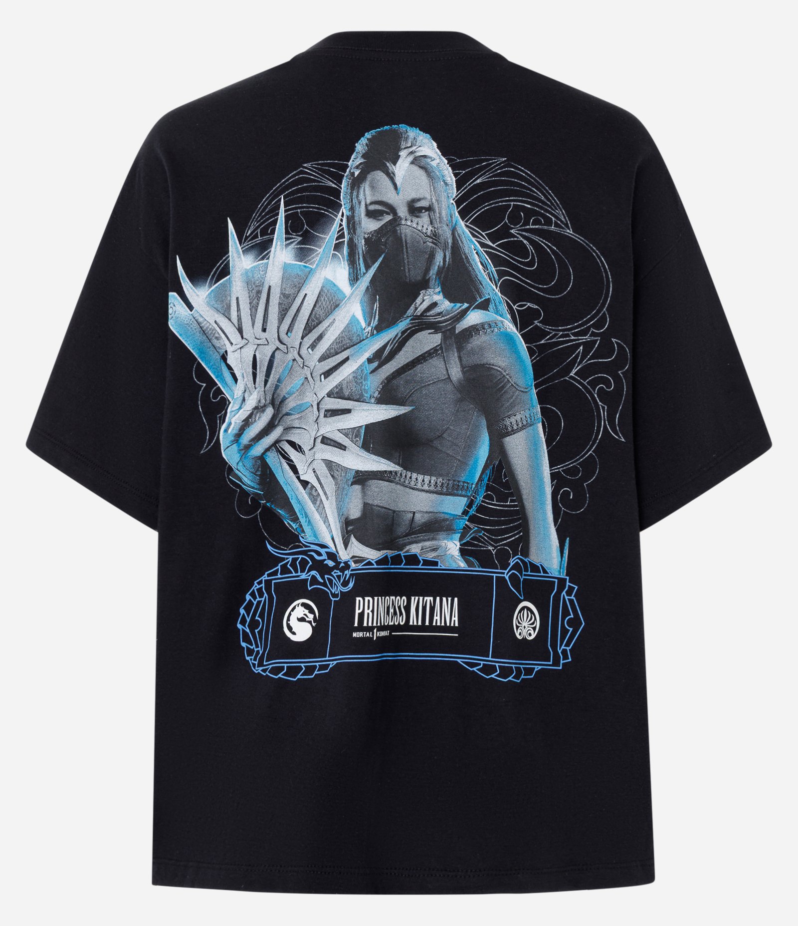 Camiseta com Estampa da Princesa Kitana Mortal Kombat Preto 6