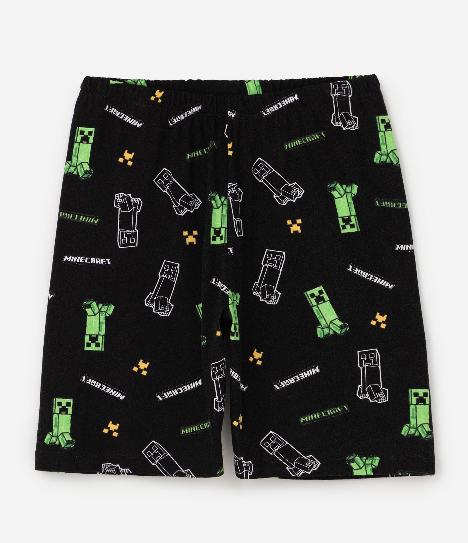 Pijama Infantil em Algodão com Estampa Minecraft - Tam 5 a 14 Anos Bege 3