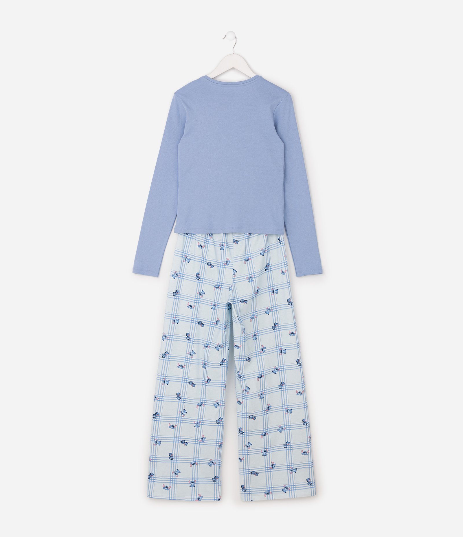 Pijama Infantil em Ribana Stitch - Tam 5 a 14 Anos Azul 2
