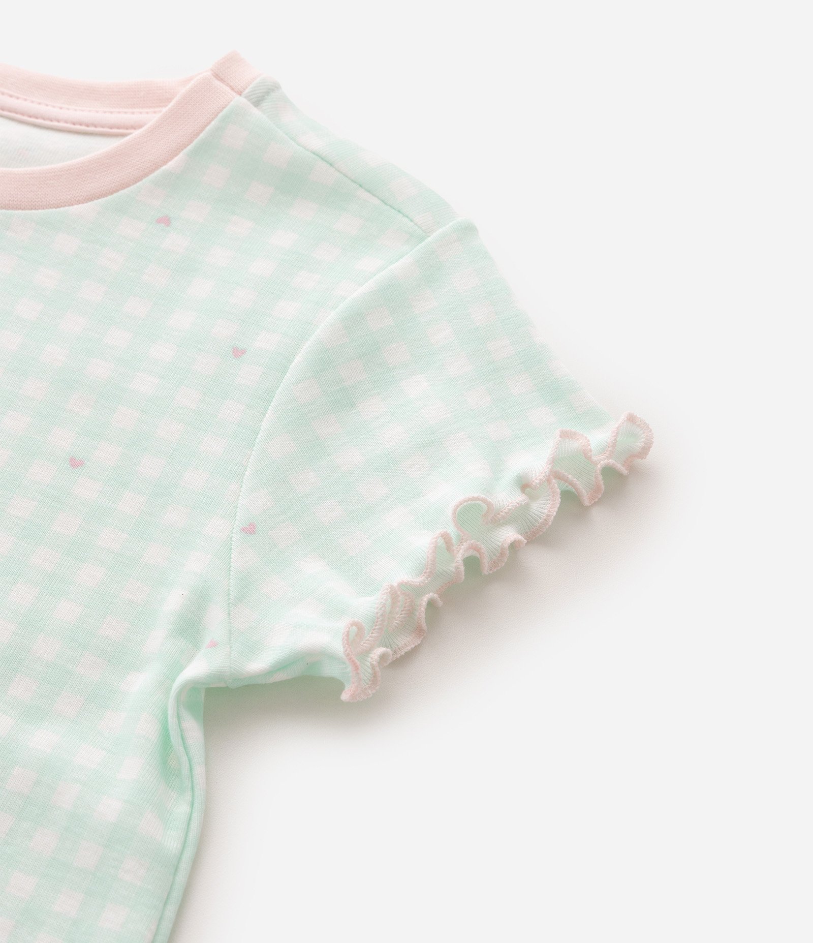 Camisola Infantil em Algodão com Estampa de Cachorro e Floral - Tam 5 a 14 Anos Verde 4