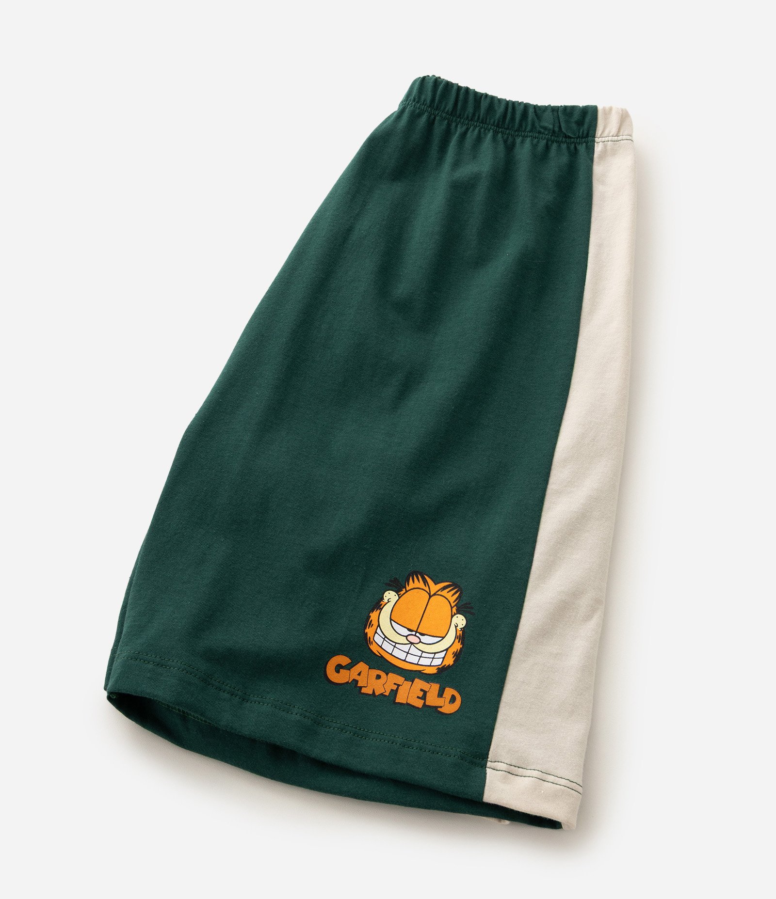 Pijama Infantil em Algodão com Estampa Garfield Basquete - Tam 7 a 16 Anos Bege 3