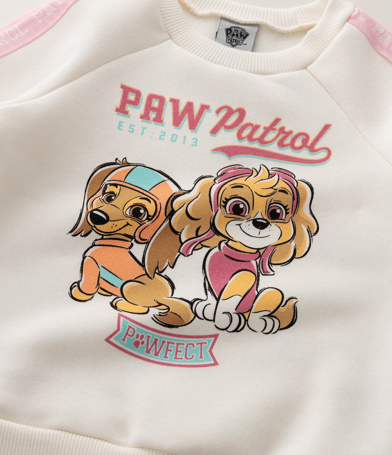 Moletom Comfort da Patrulha Canina com Detalhes na Manga - Tam 1 a 6 Anos Branco 5
