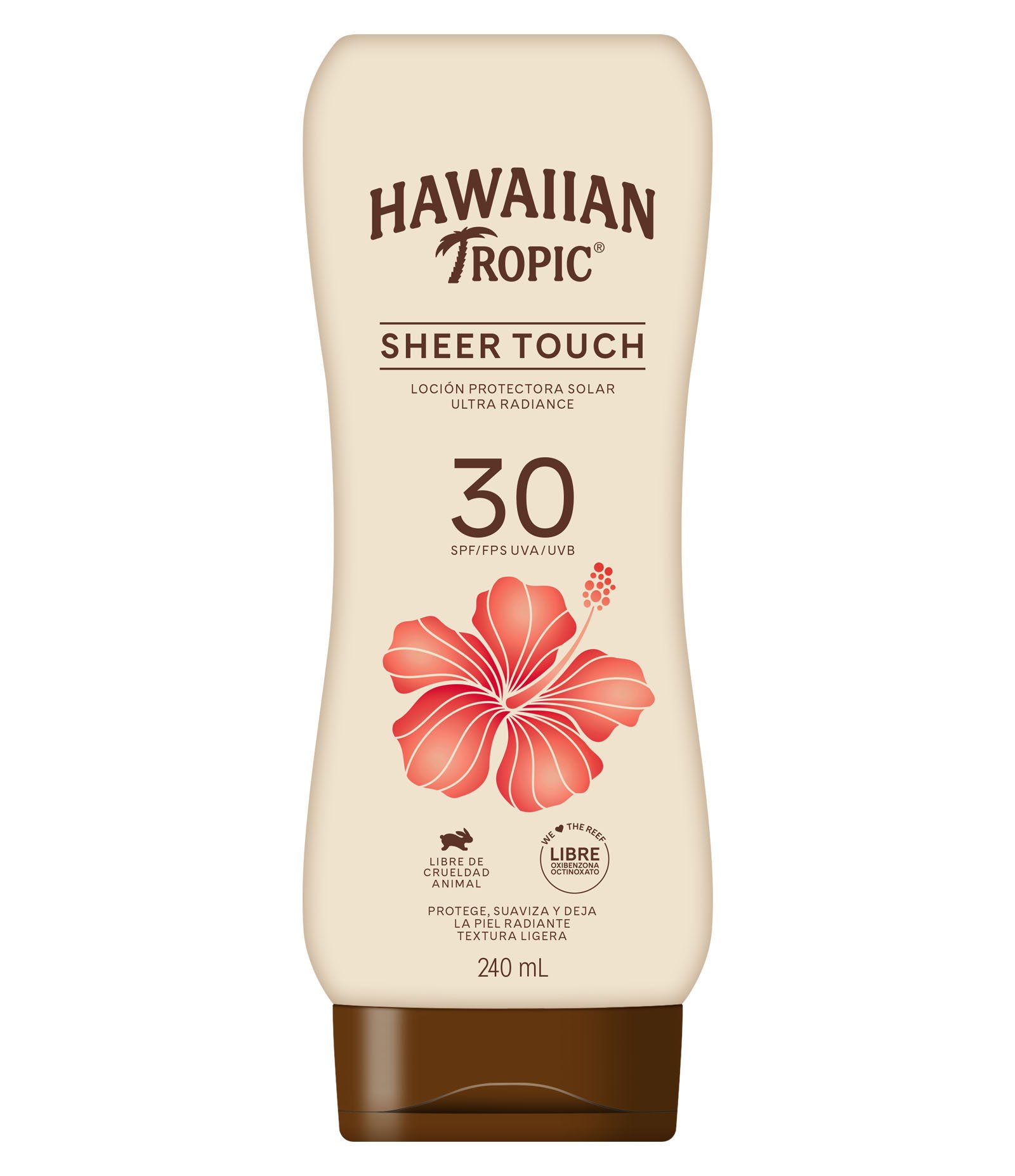 Protetor Solar Hawaiian Tropic Radiance FPS 30 Sheer Touch Locion 240ml 1