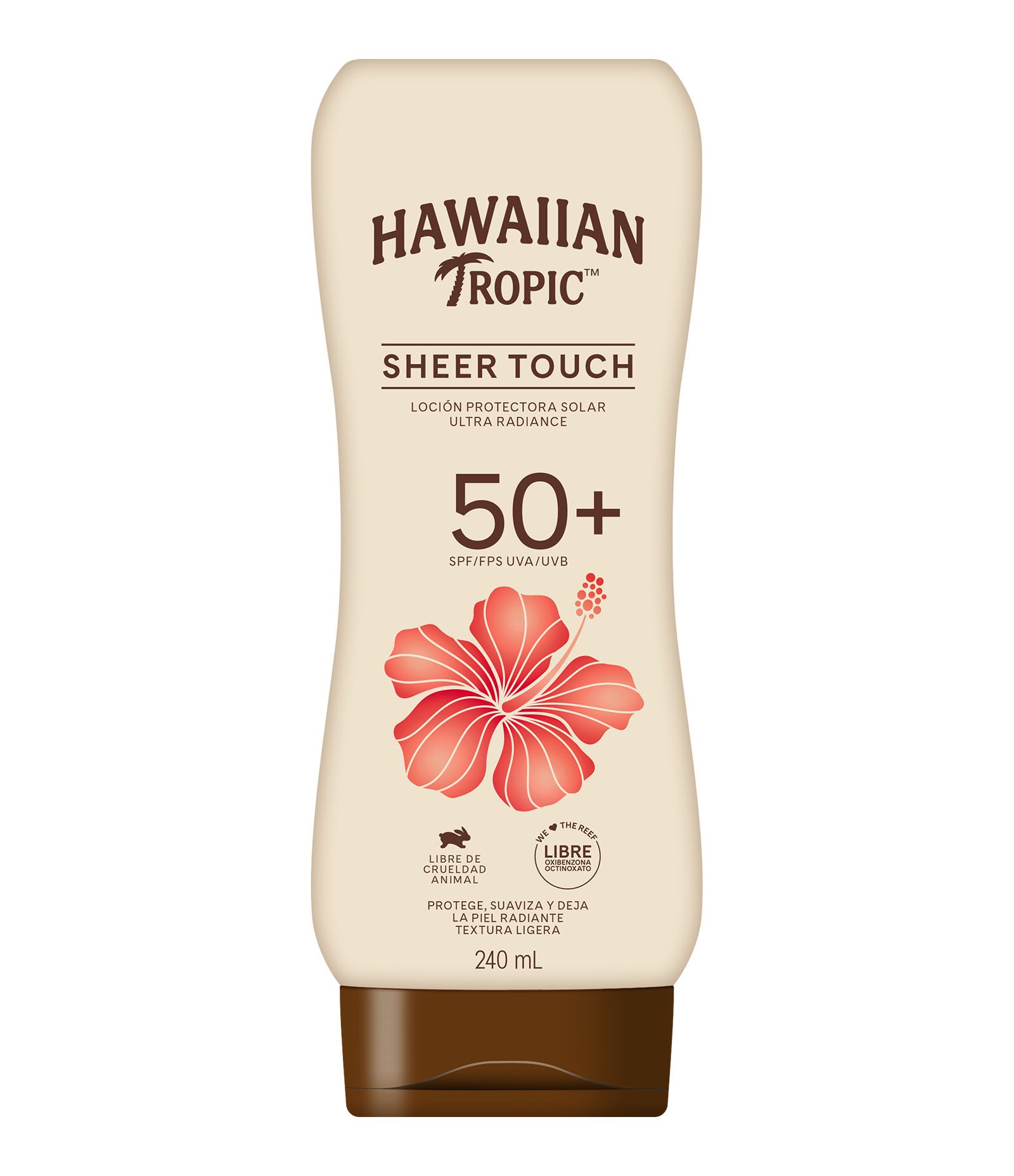 Protetor Solar Hawaiian Tropic Radiance FPS 50 Sheer Touch Locion 240ml 1