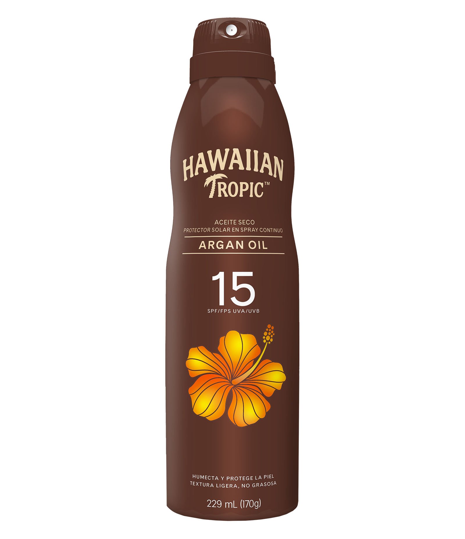 Protetor Solar Spray Hawaiian Tropic FPS 15 Aceite Seco 170g 1